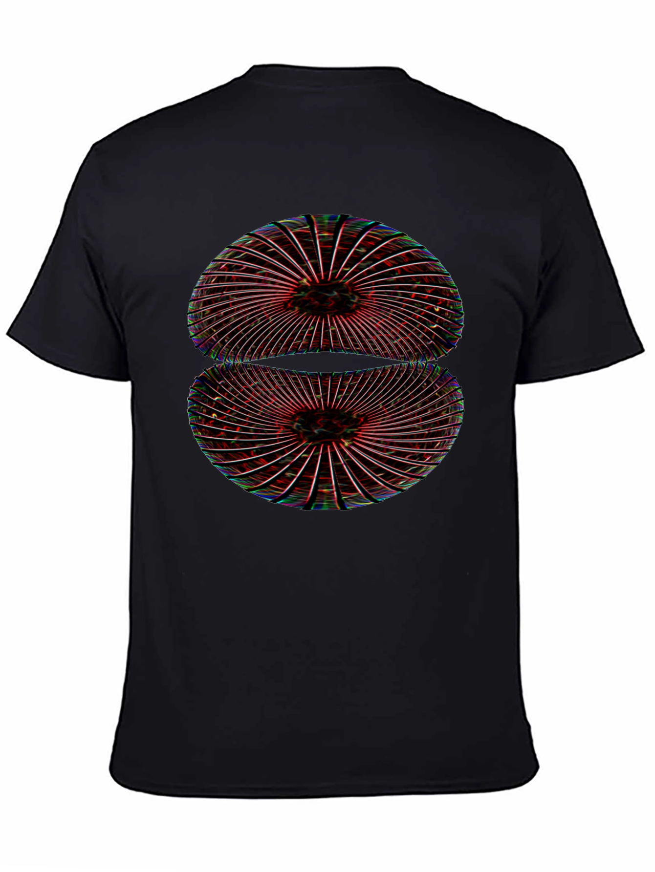 Abstract Geometric Black T-Shirt