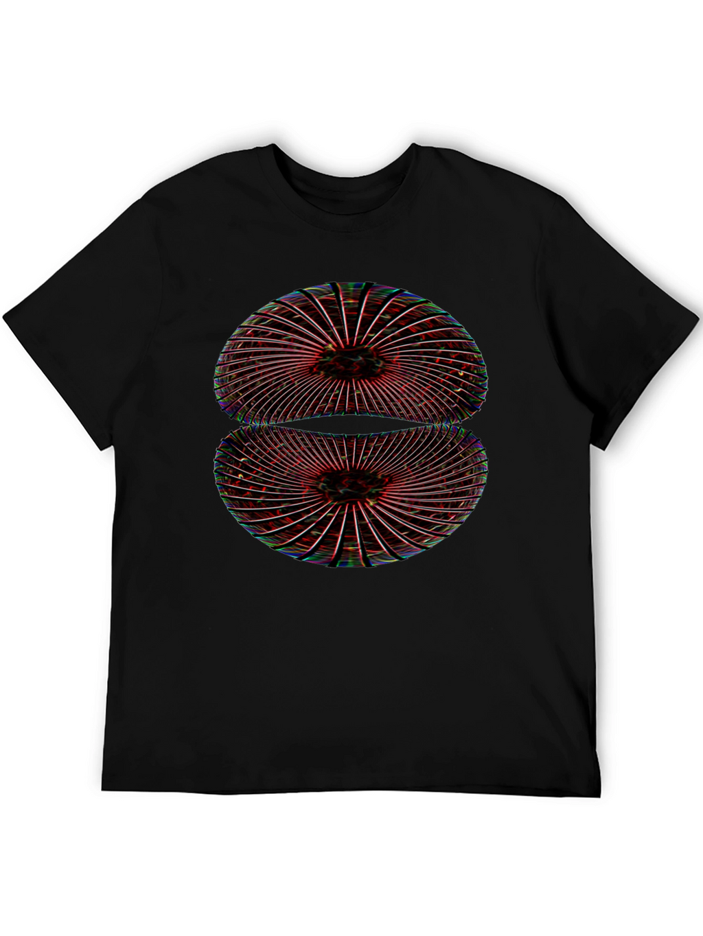 Abstract Geometric Black T-Shirt