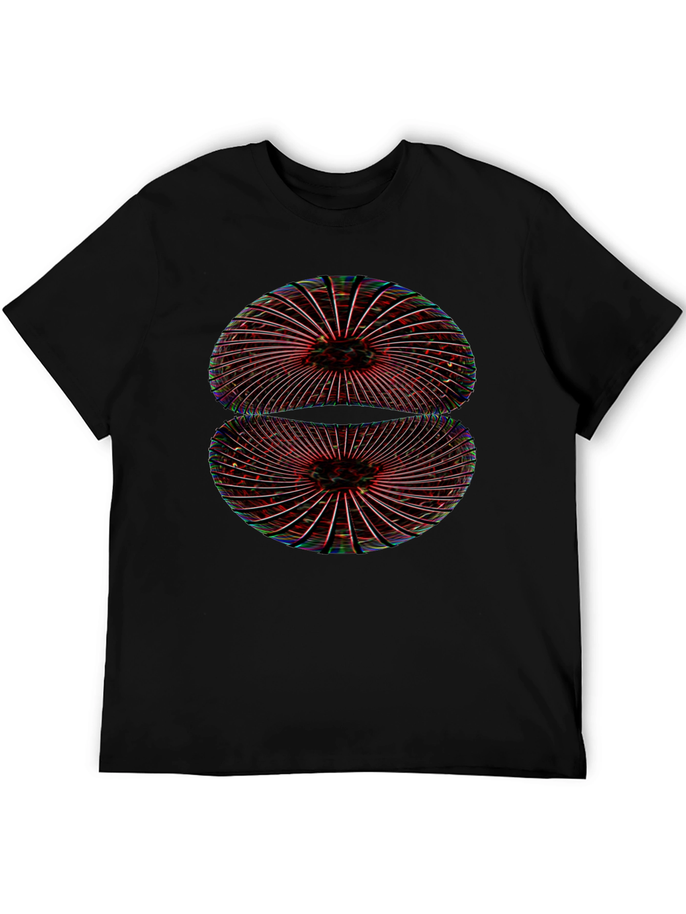 Abstract Geometric Black T-Shirt