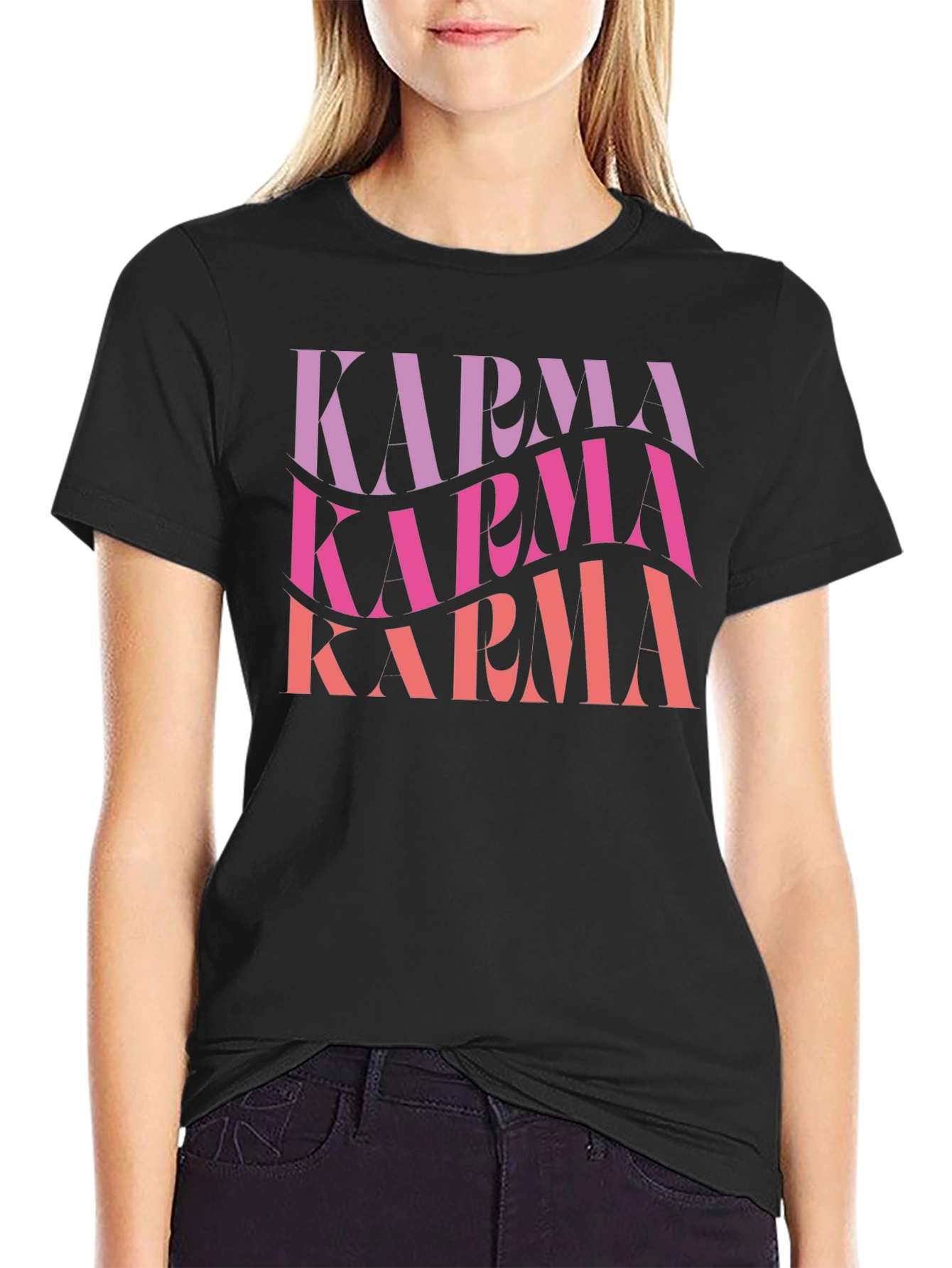 Karma Graphic T-Shirt - Black