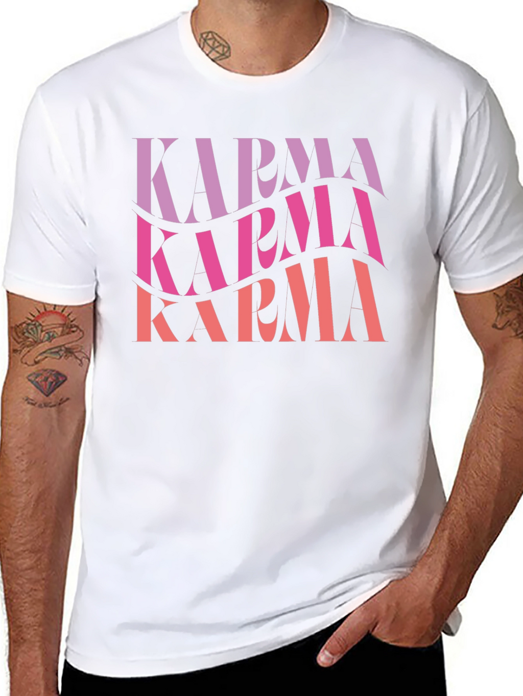 Karma Graphic T-Shirt - Black
