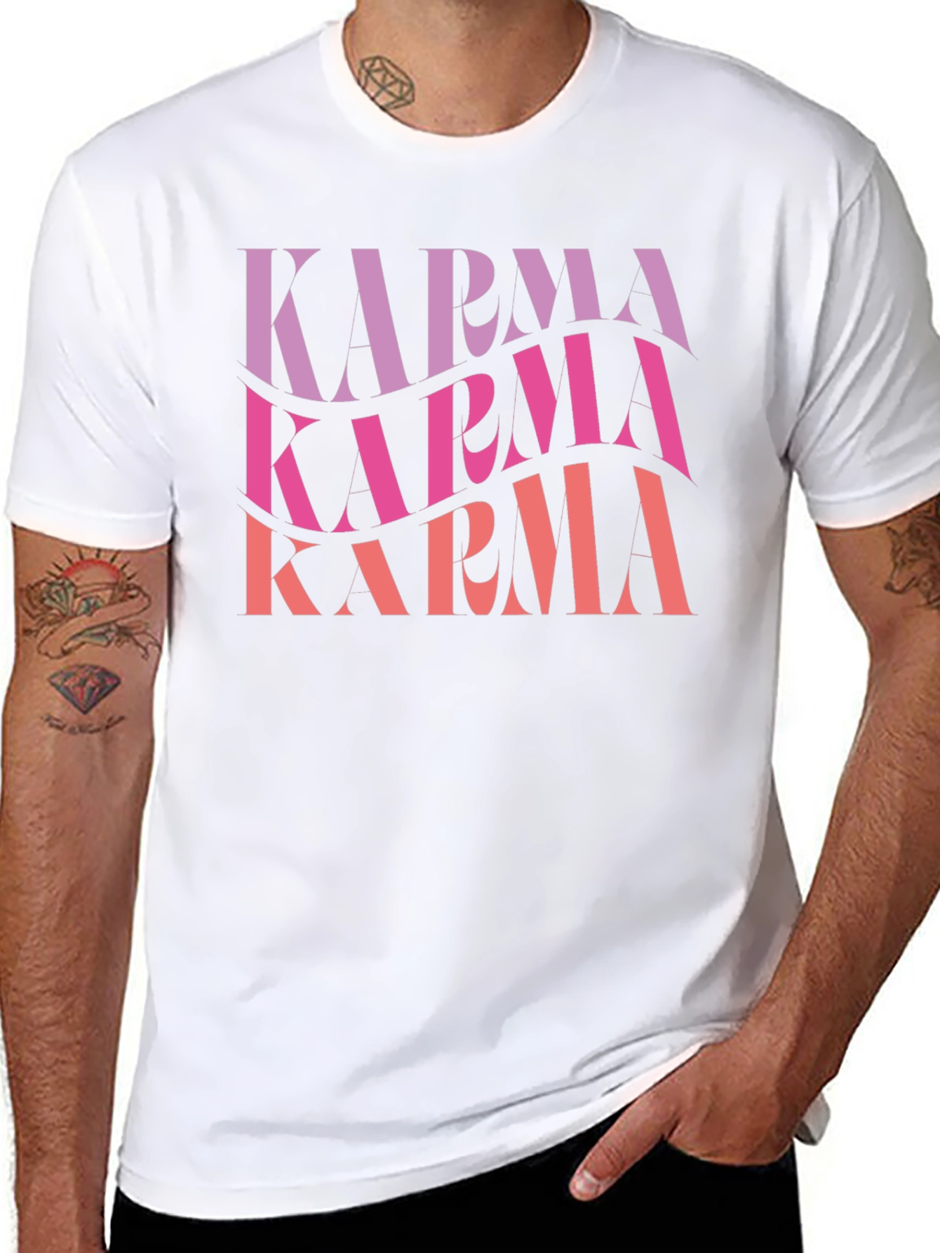 Karma Graphic T-Shirt - Black