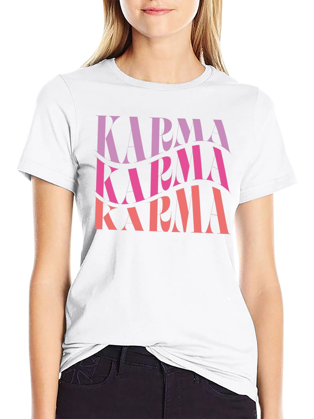Karma Graphic T-Shirt - Black