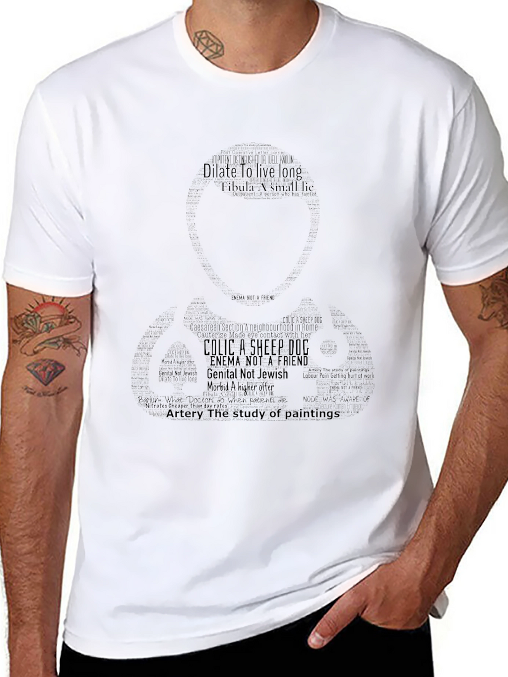 Word Art Graphic Tee