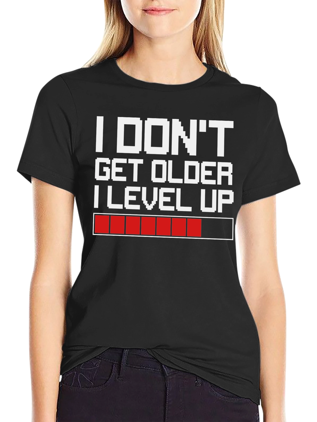 Gamer Humor T-Shirt - I Dont Get Older I Level Up
