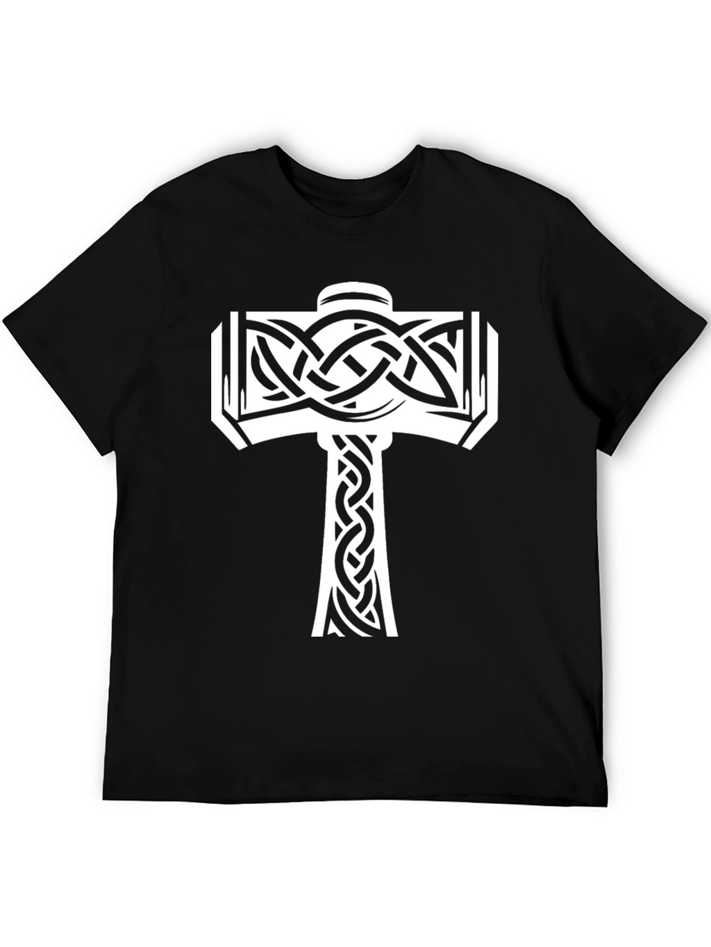 Norse Mjolnir Graphic Tee - Black