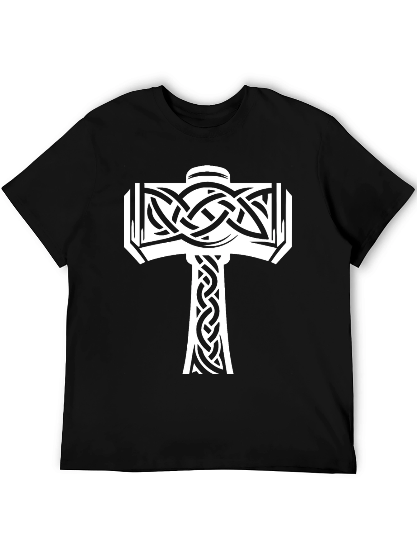 Norse Mjolnir Graphic Tee - Black