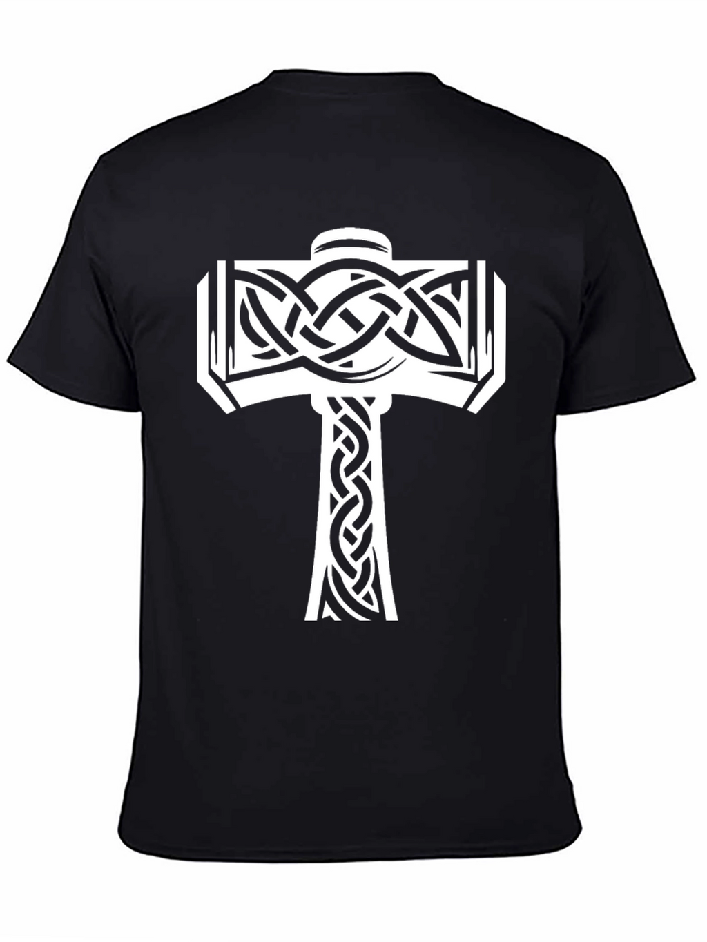 Norse Mjolnir Graphic Tee - Black