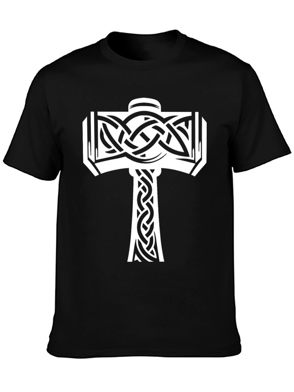 Norse Mjolnir Graphic Tee - Black