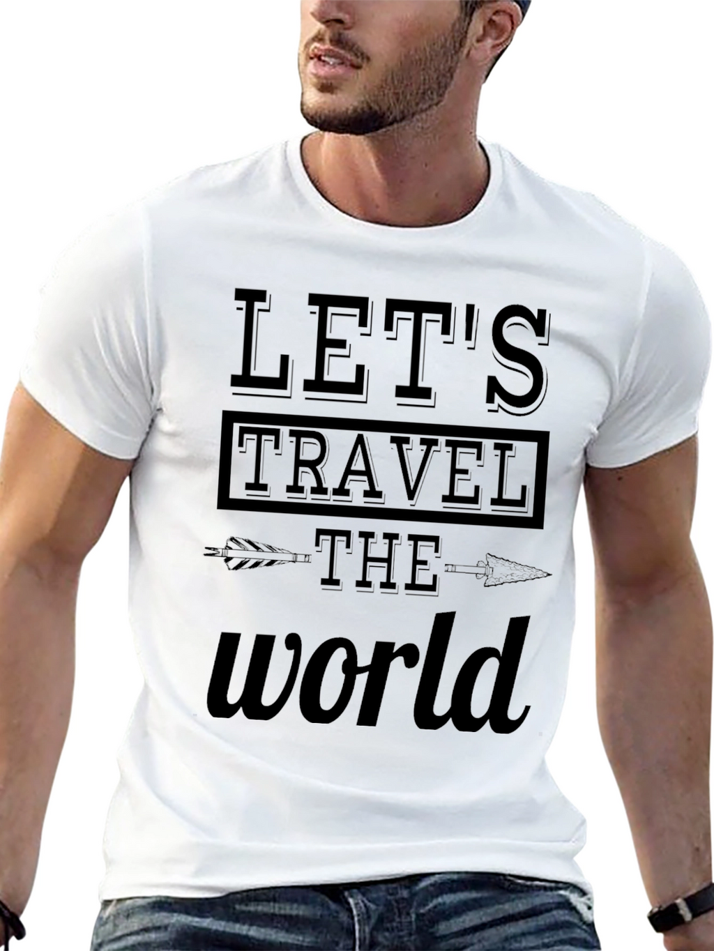 Lets Travel the World Graphic T-Shirt