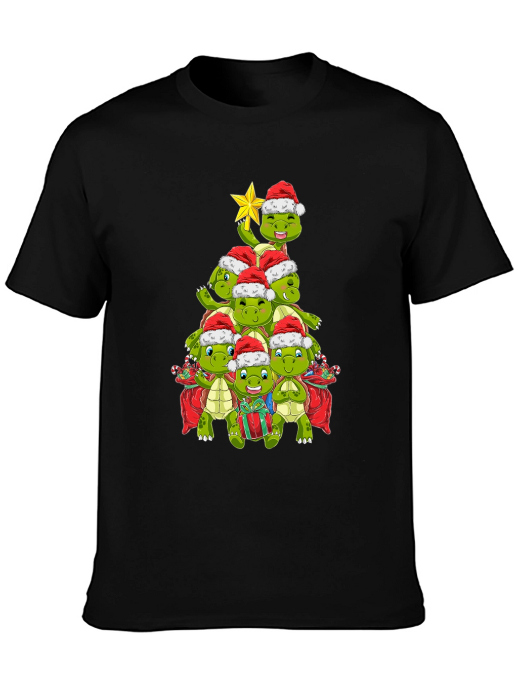Christmas Turtle Tree Shirt