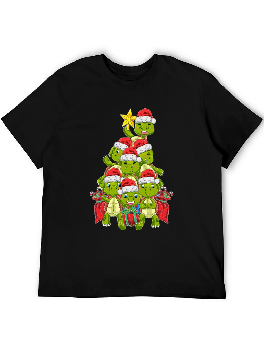 Christmas Turtle Tree Shirt