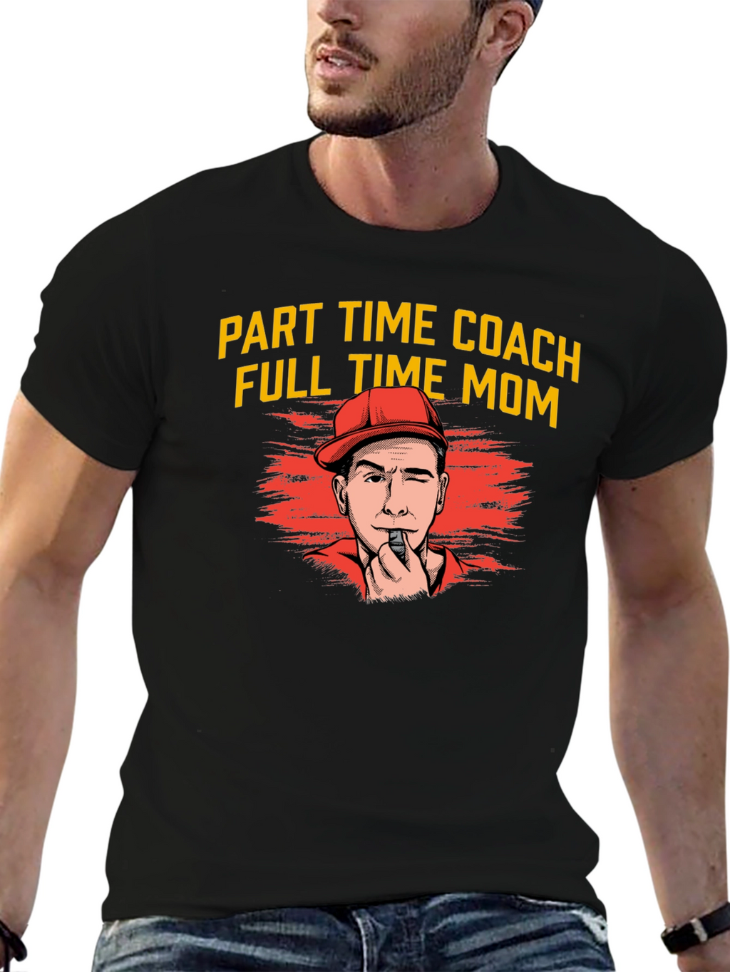 Part Time Coach Full Time Mom T-Shirt
