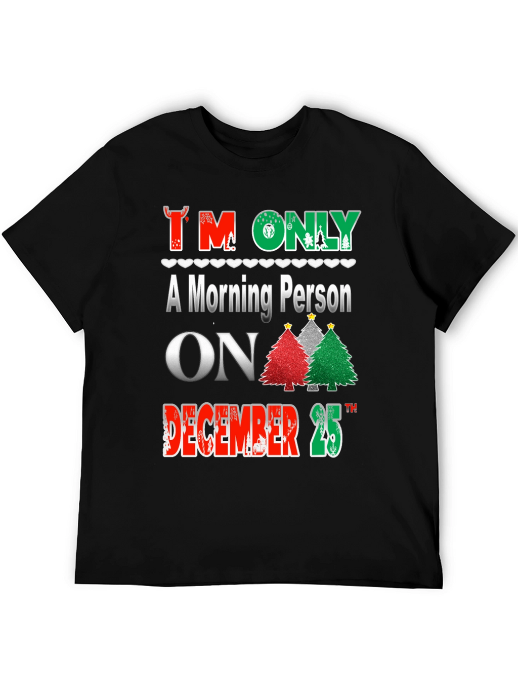 Christmas Morning Person T-Shirt Holiday Apparel
