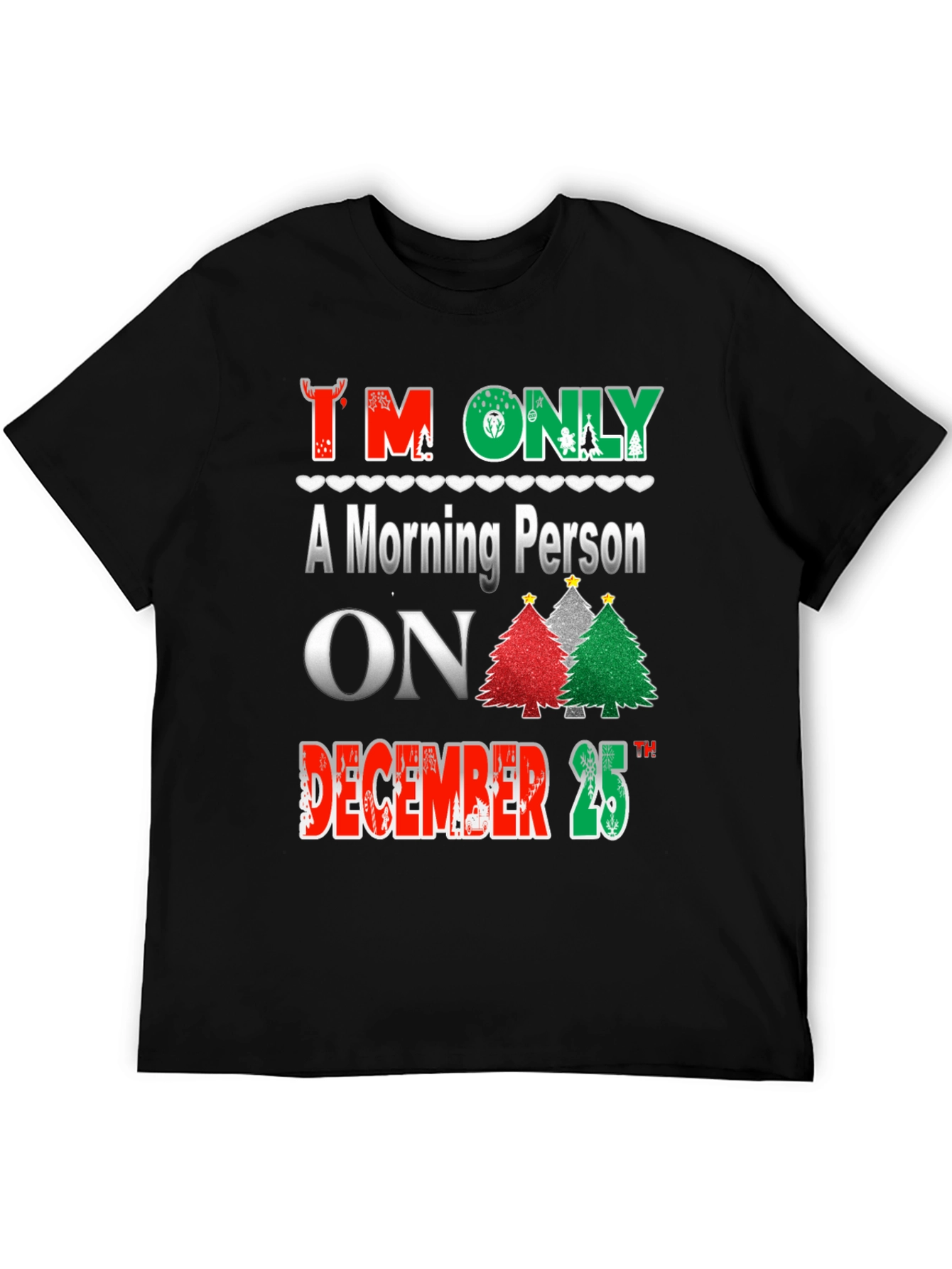 Christmas Morning Person T-Shirt Holiday Apparel