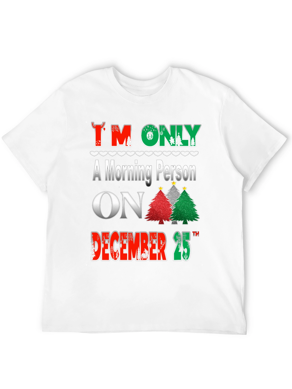 Christmas Morning Person T-Shirt Holiday Apparel