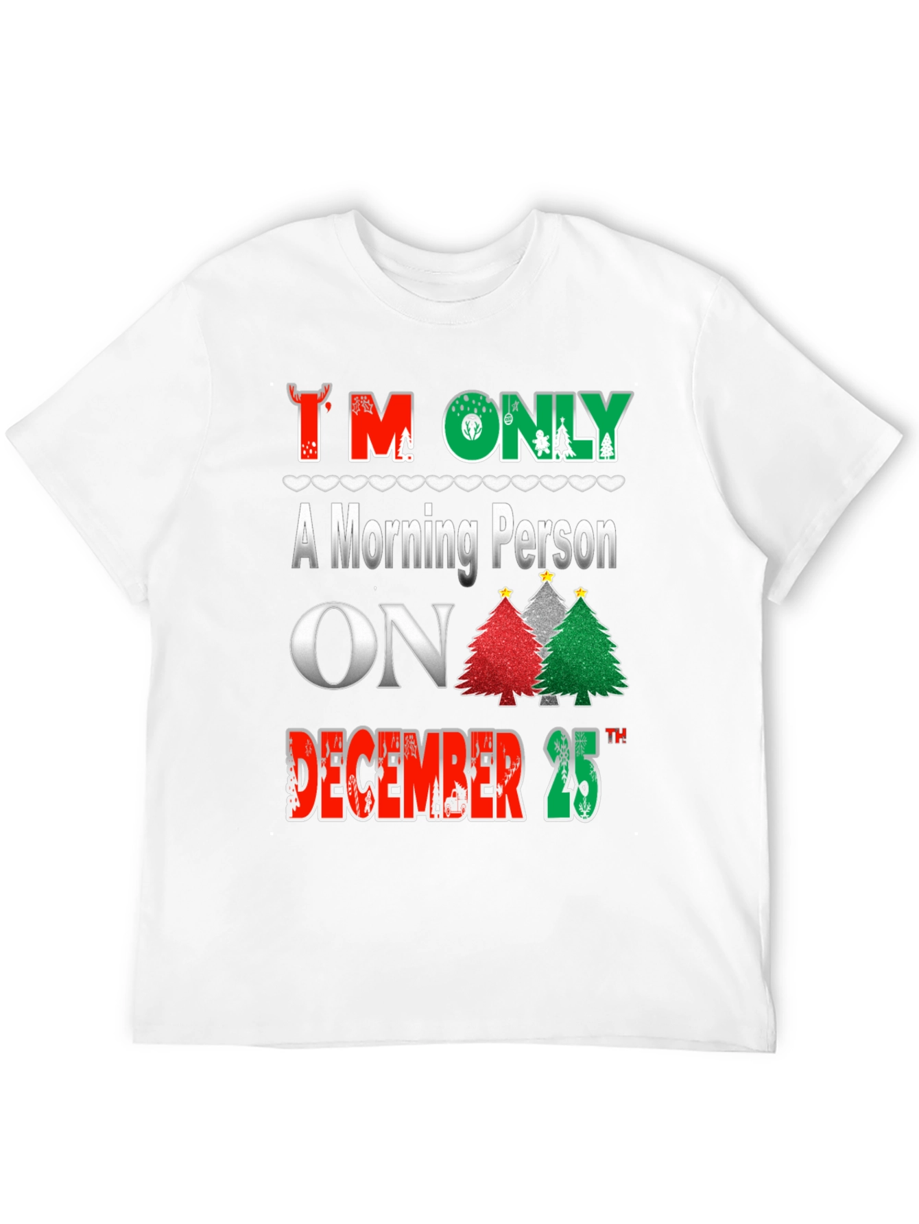 Christmas Morning Person T-Shirt Holiday Apparel