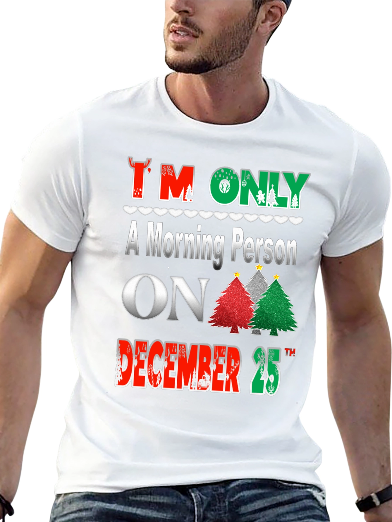 Christmas Morning Person T-Shirt Holiday Apparel