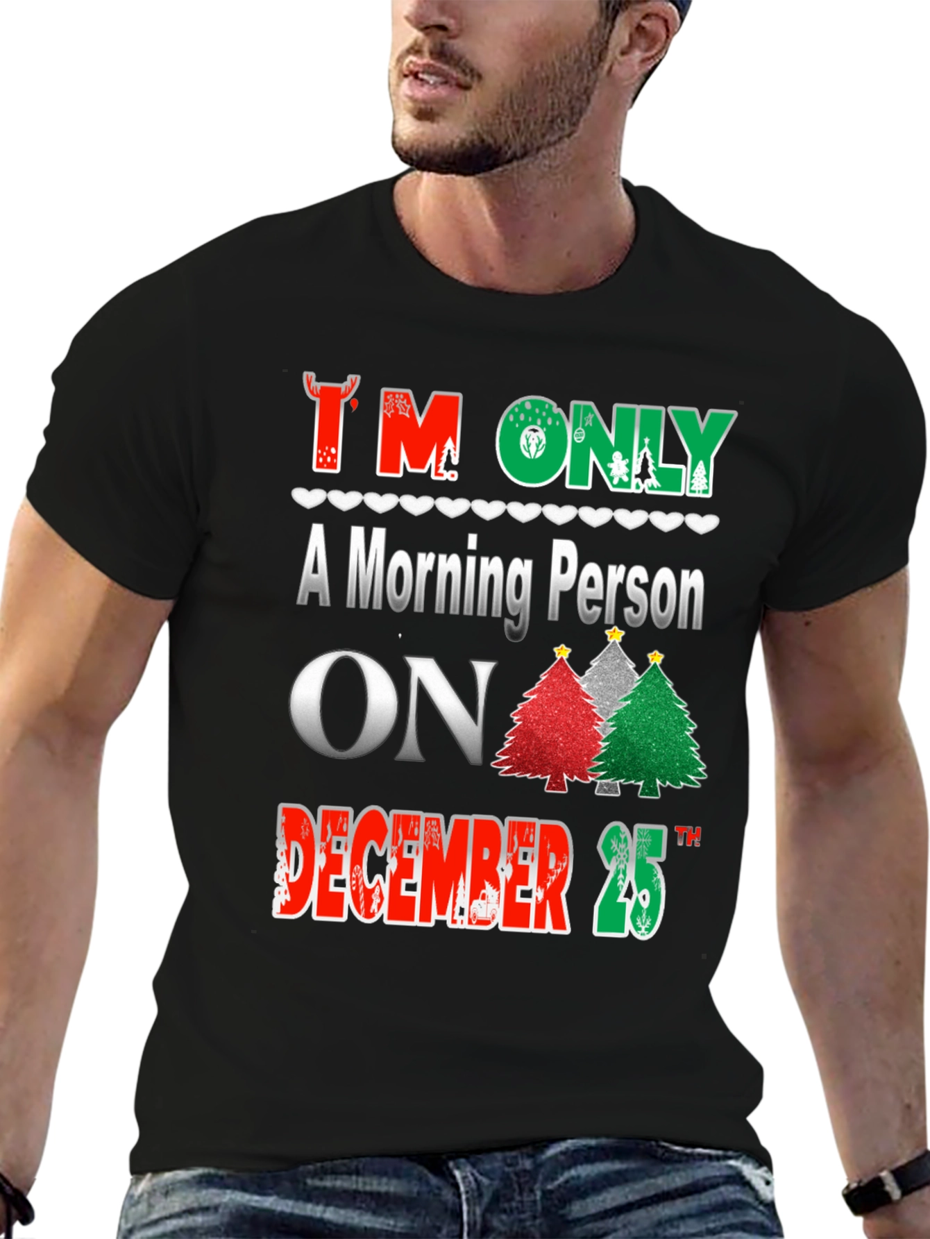 Christmas Morning Person T-Shirt Holiday Apparel