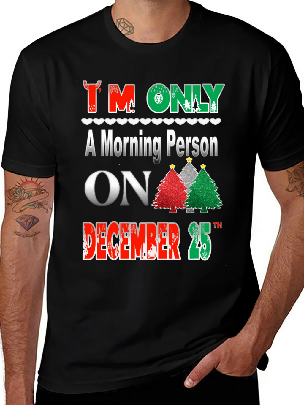Christmas Morning Person T-Shirt Holiday Apparel