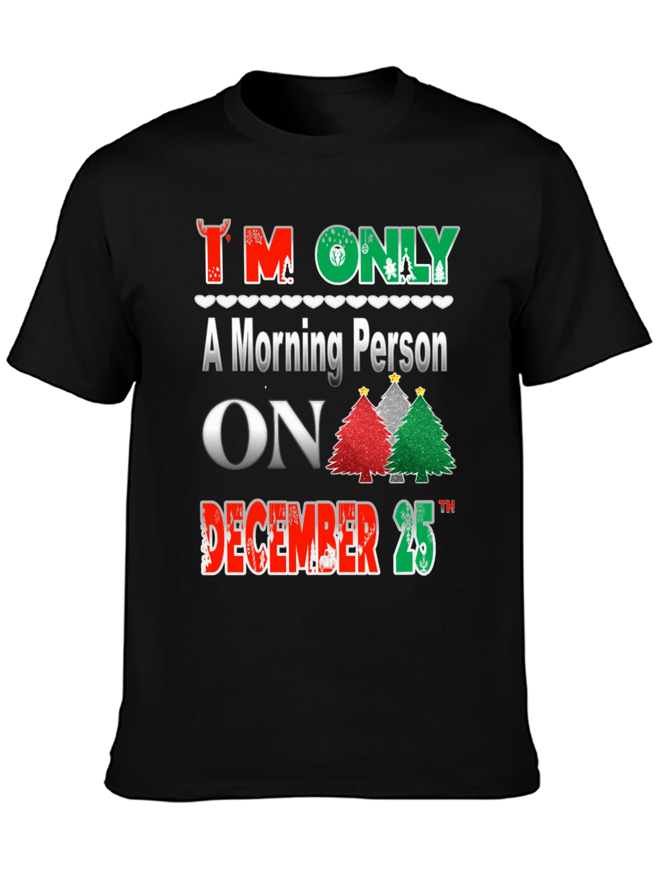 Christmas Morning Person T-Shirt Holiday Apparel