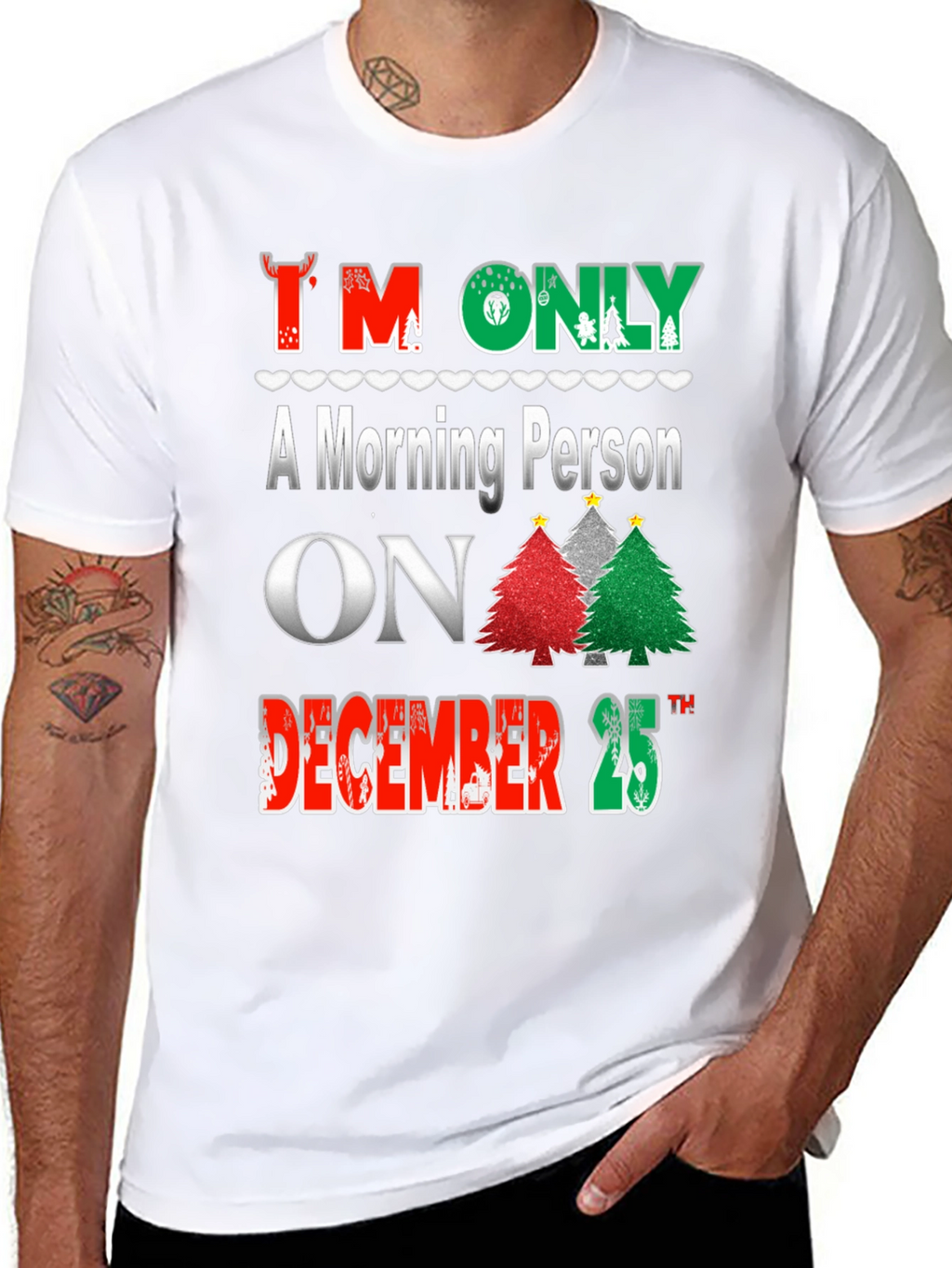 Christmas Morning Person T-Shirt Holiday Apparel