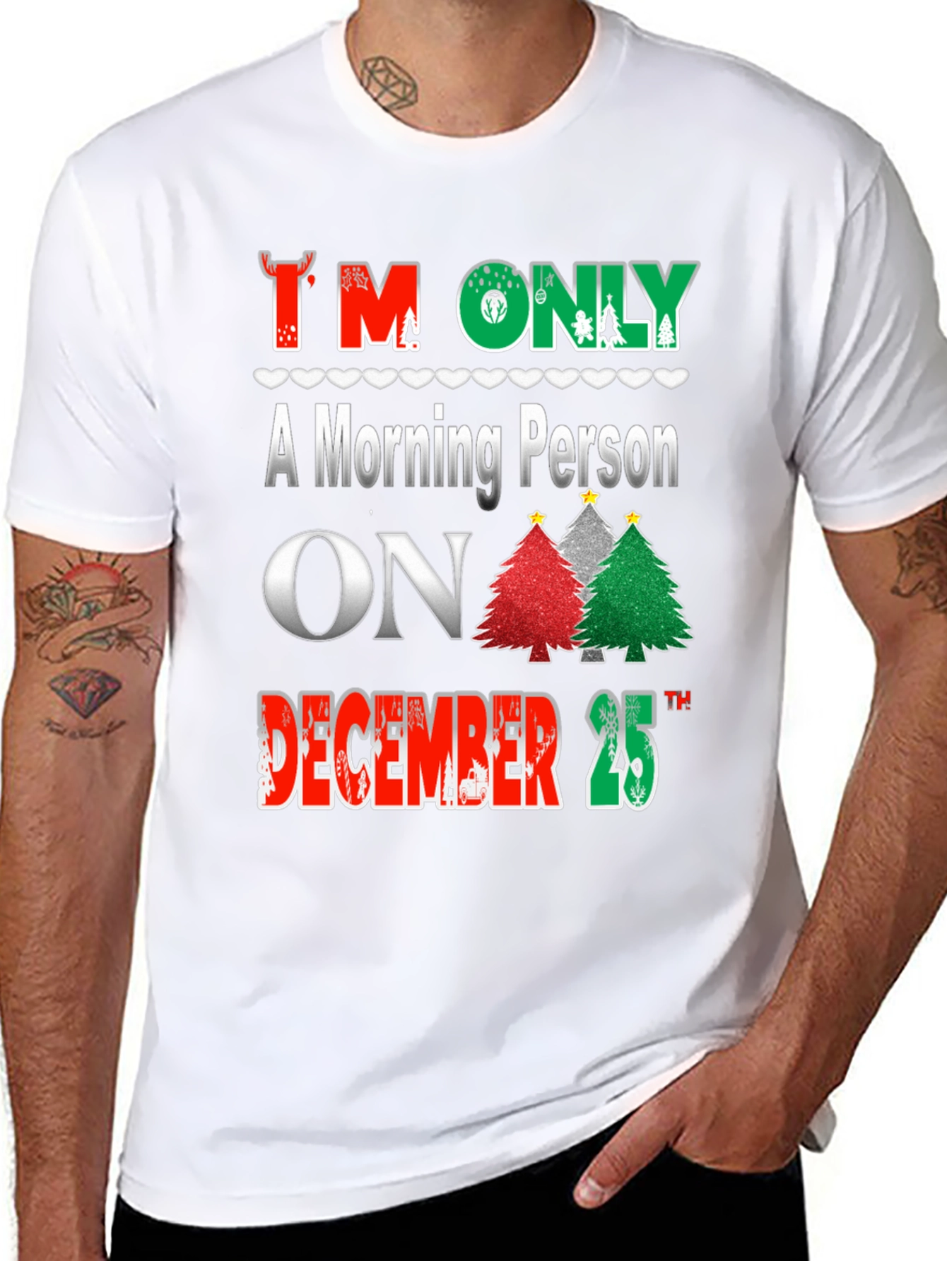 Christmas Morning Person T-Shirt Holiday Apparel