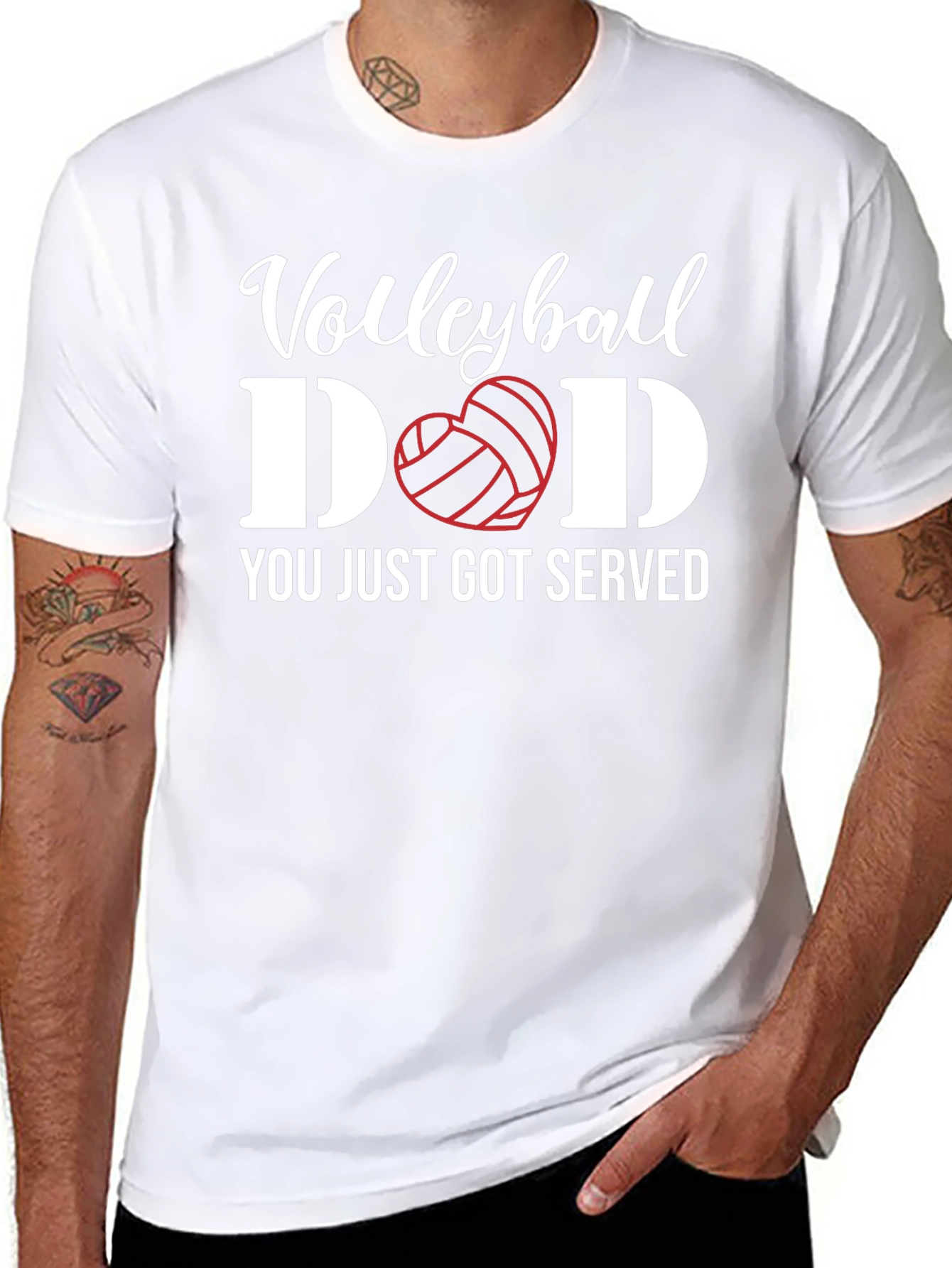Volleyball Dad T-Shirt - You Just Got Served!