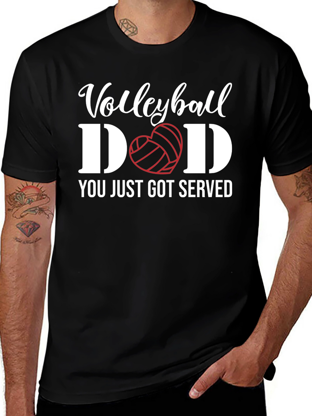 Volleyball Dad T-Shirt - You Just Got Served!