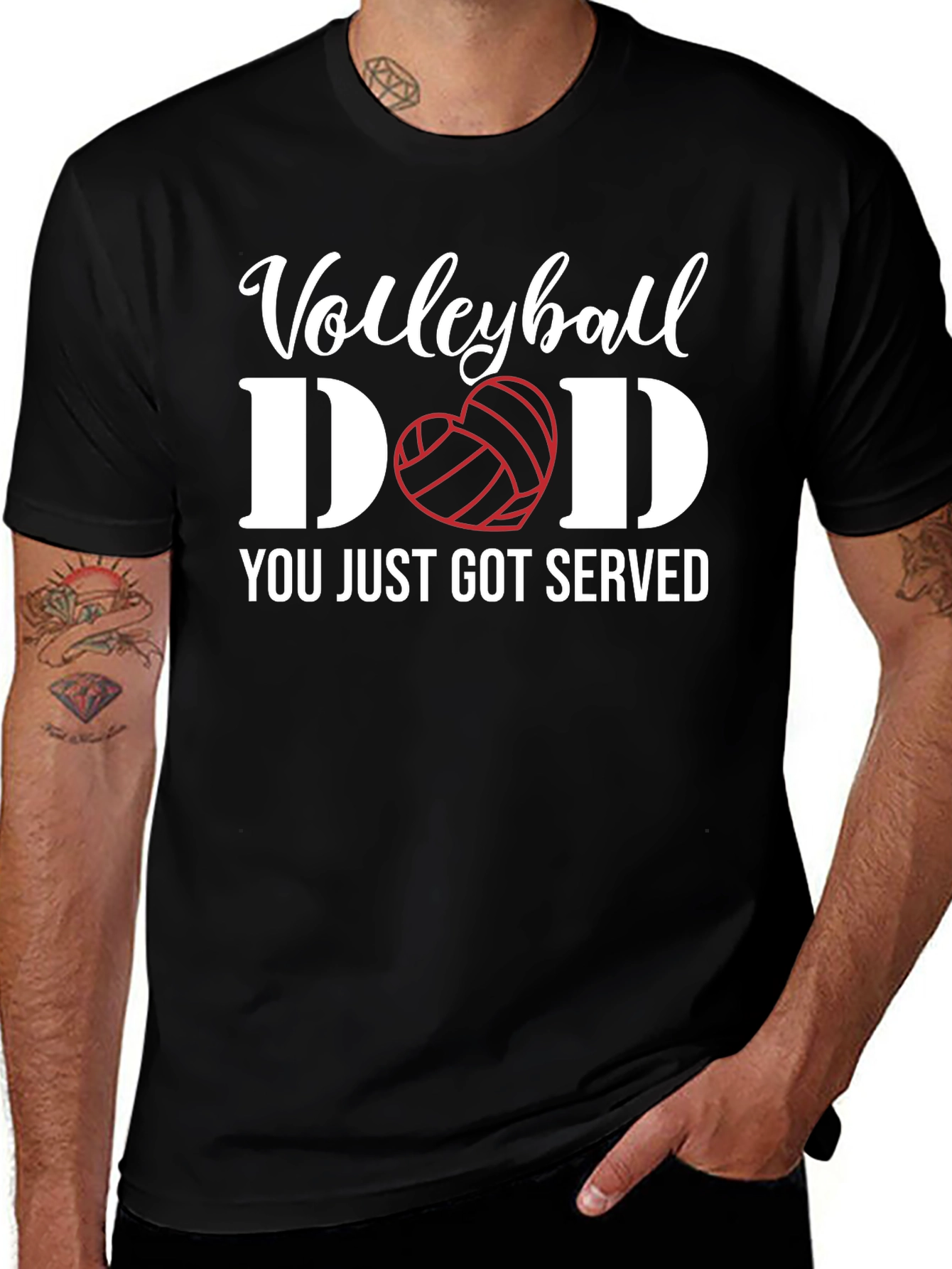 Volleyball Dad T-Shirt - You Just Got Served!
