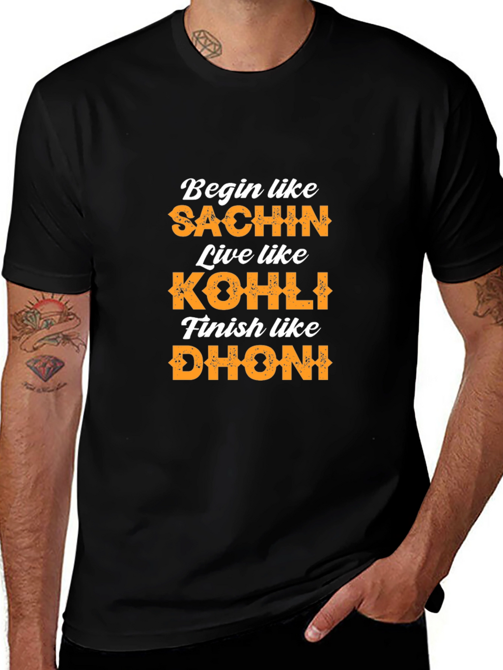 Begin Like Sachin T-Shirt