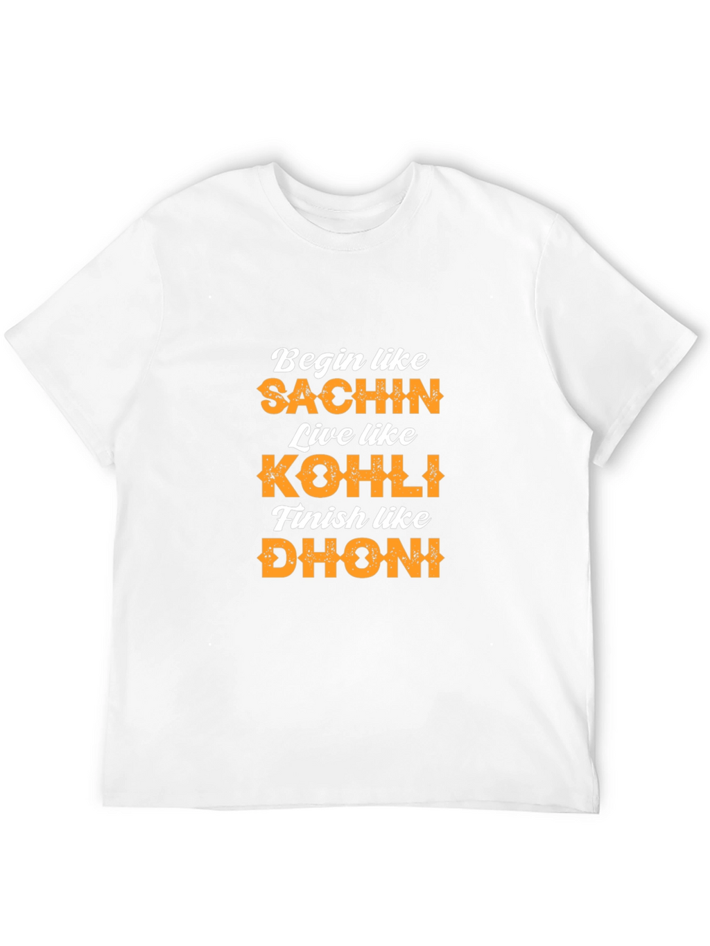 Begin Like Sachin T-Shirt