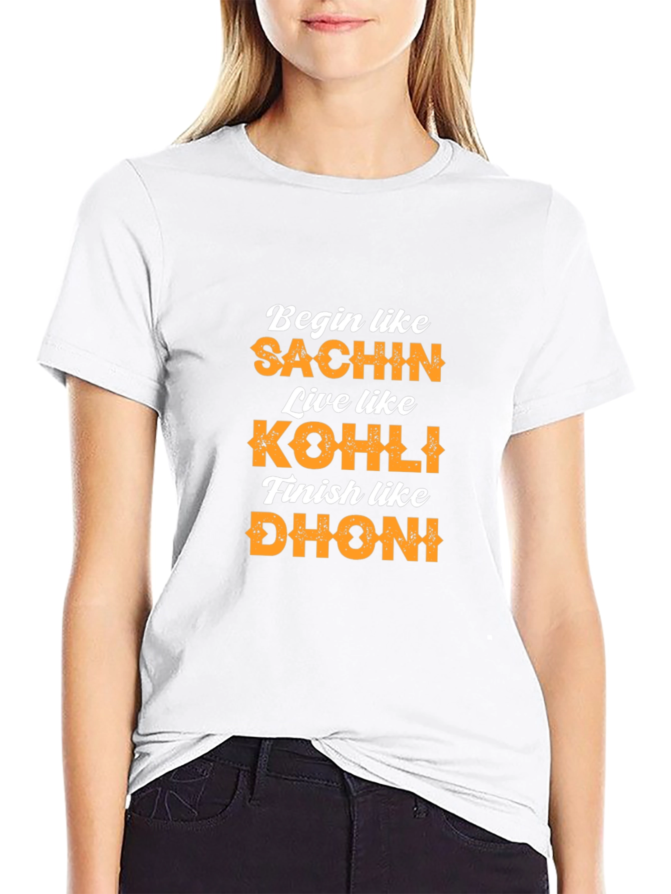Begin Like Sachin T-Shirt