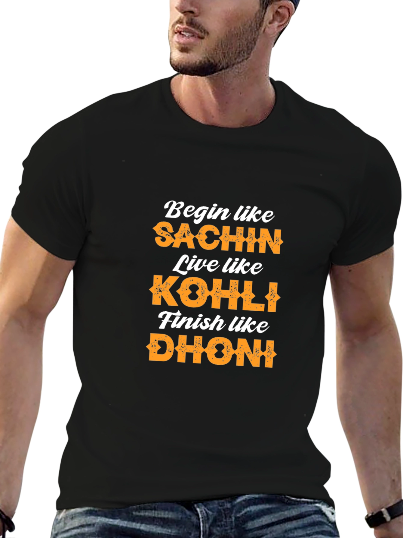 Begin Like Sachin T-Shirt