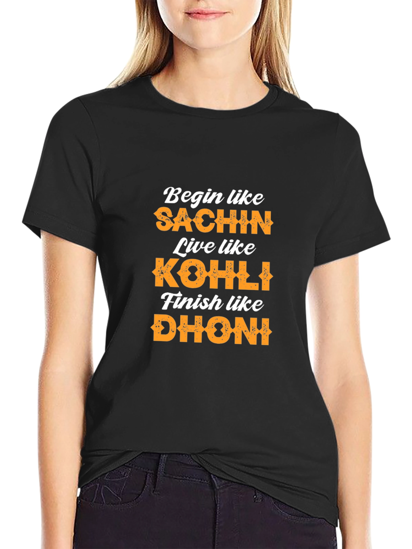 Begin Like Sachin T-Shirt