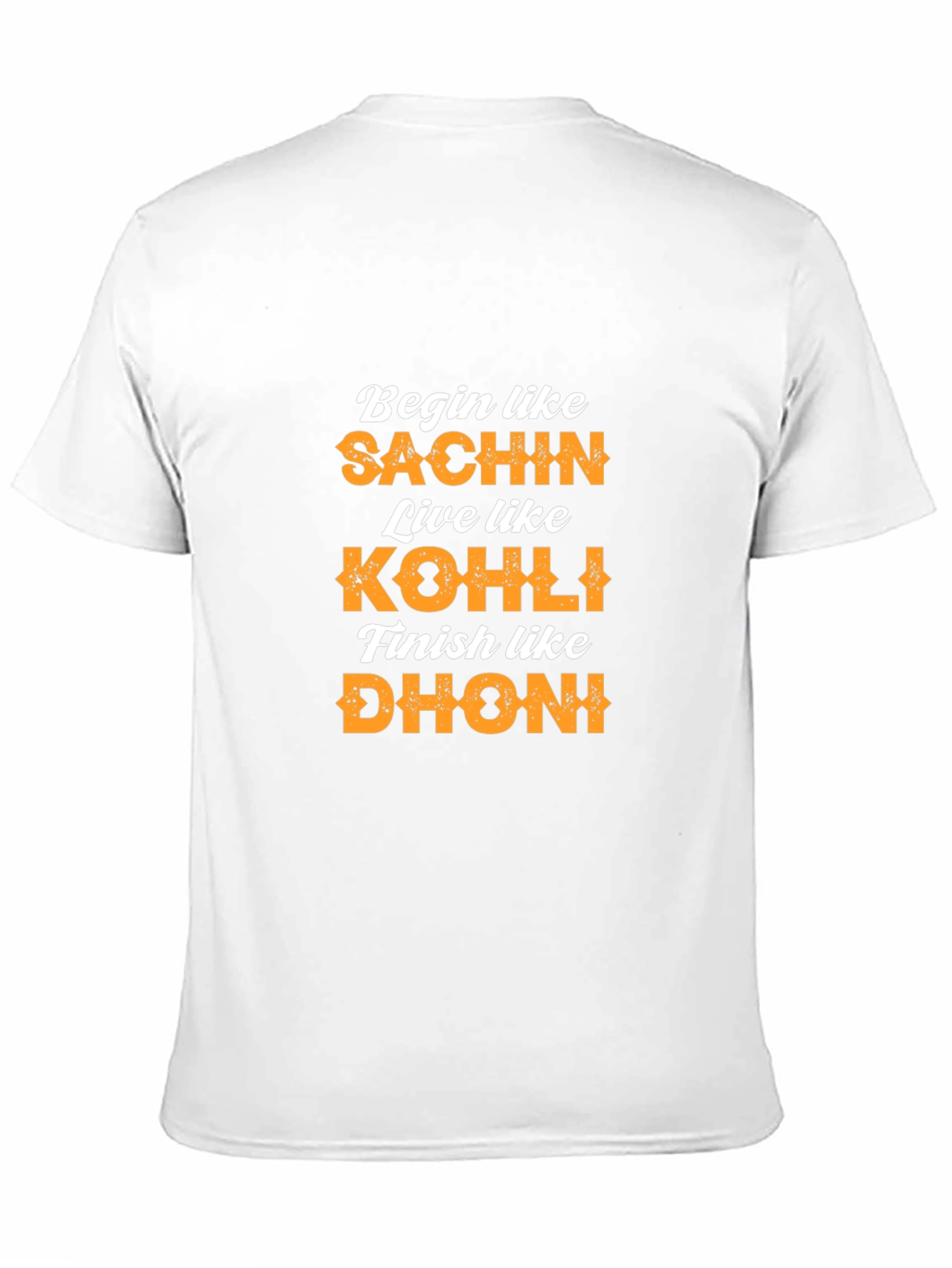 Begin Like Sachin T-Shirt