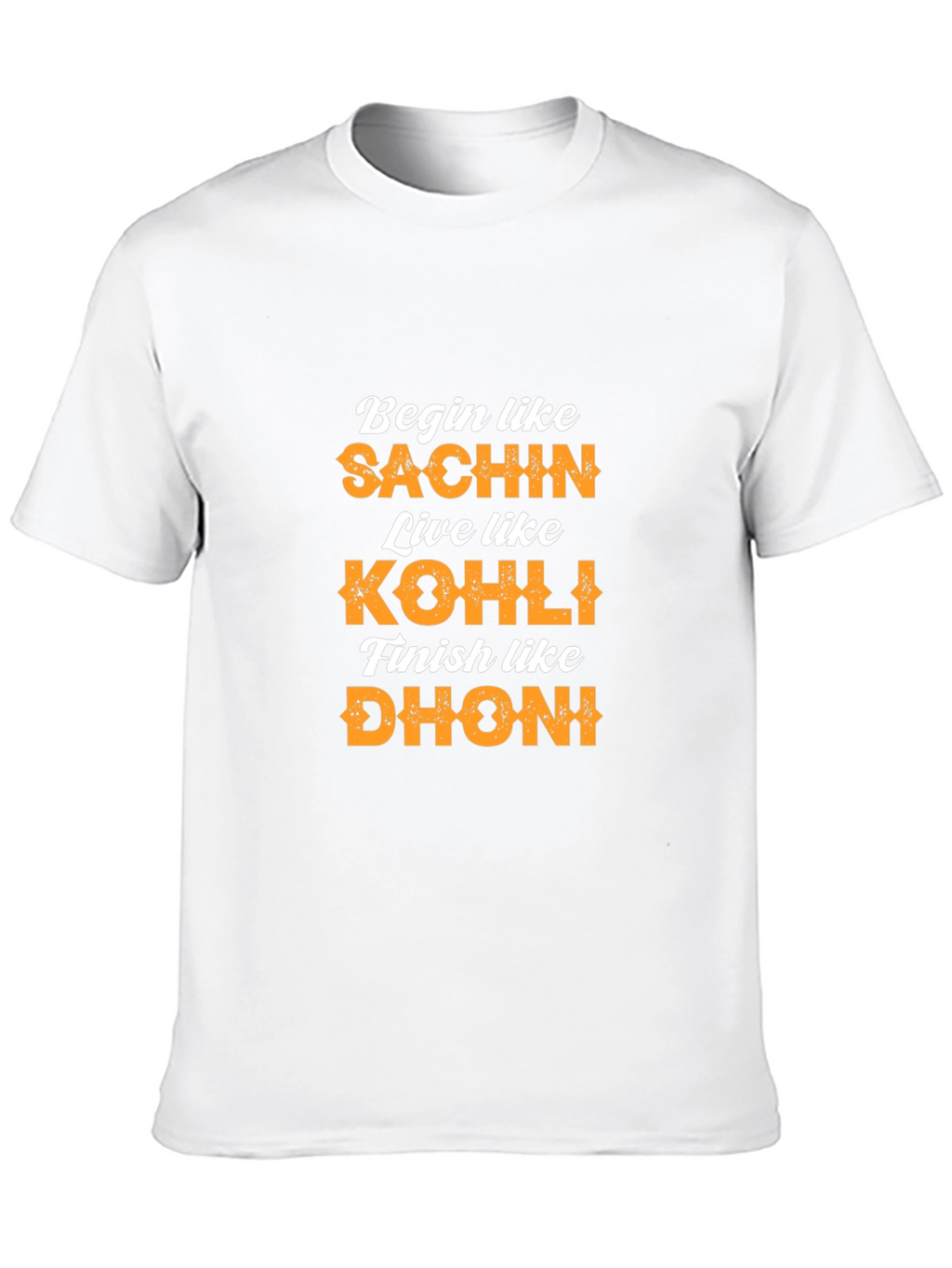 Begin Like Sachin T-Shirt