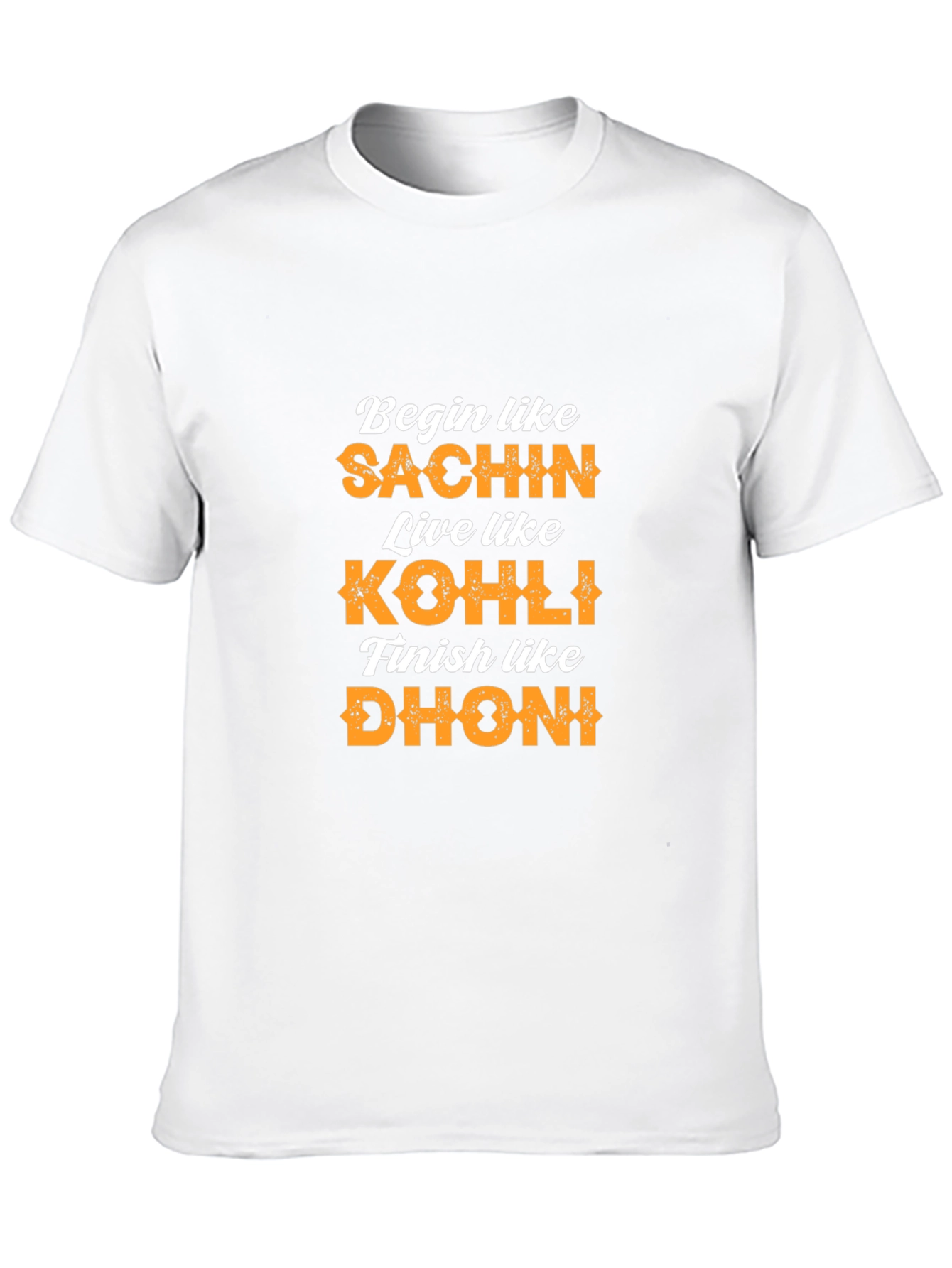 Begin Like Sachin T-Shirt