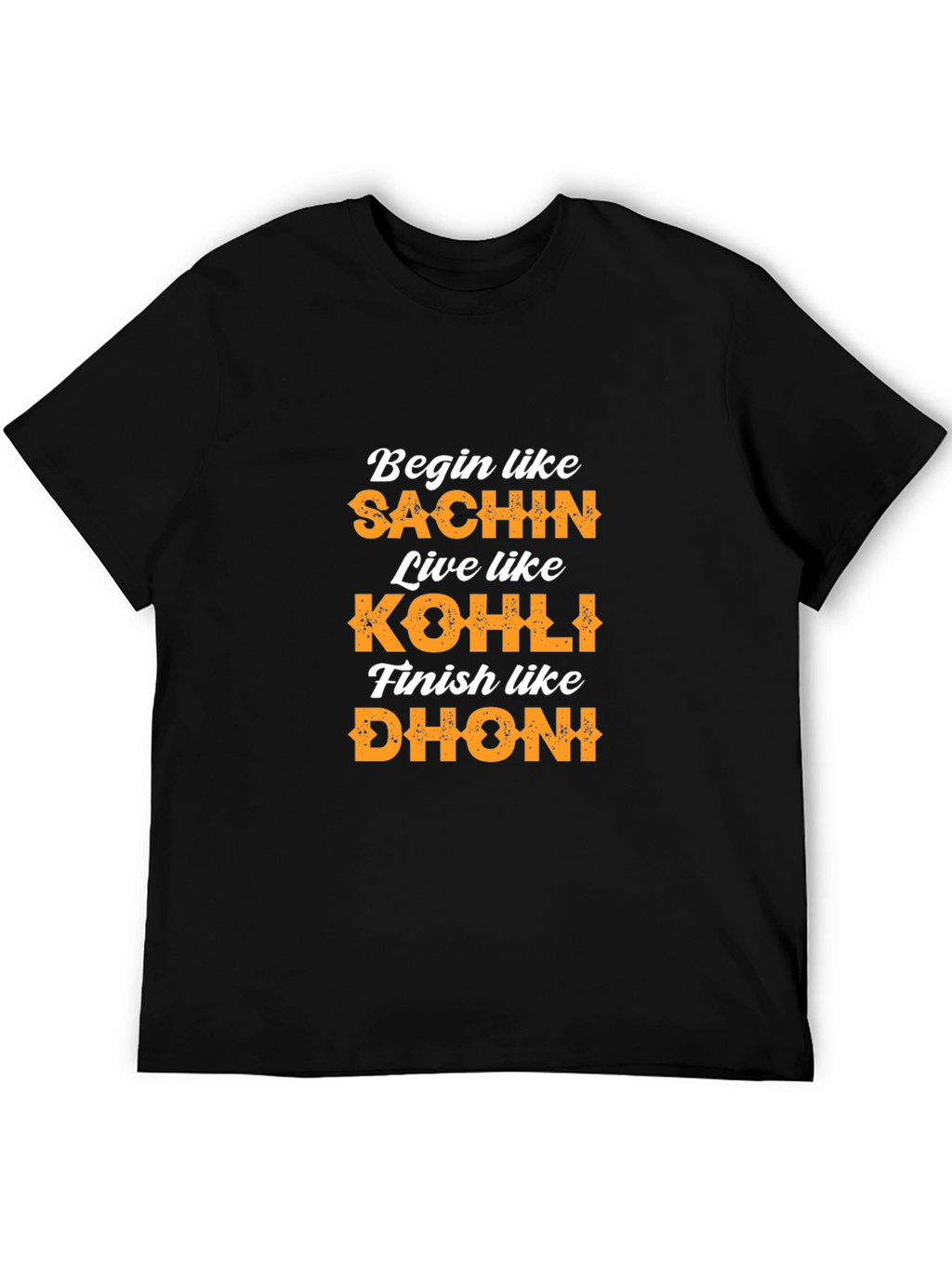 Begin Like Sachin T-Shirt