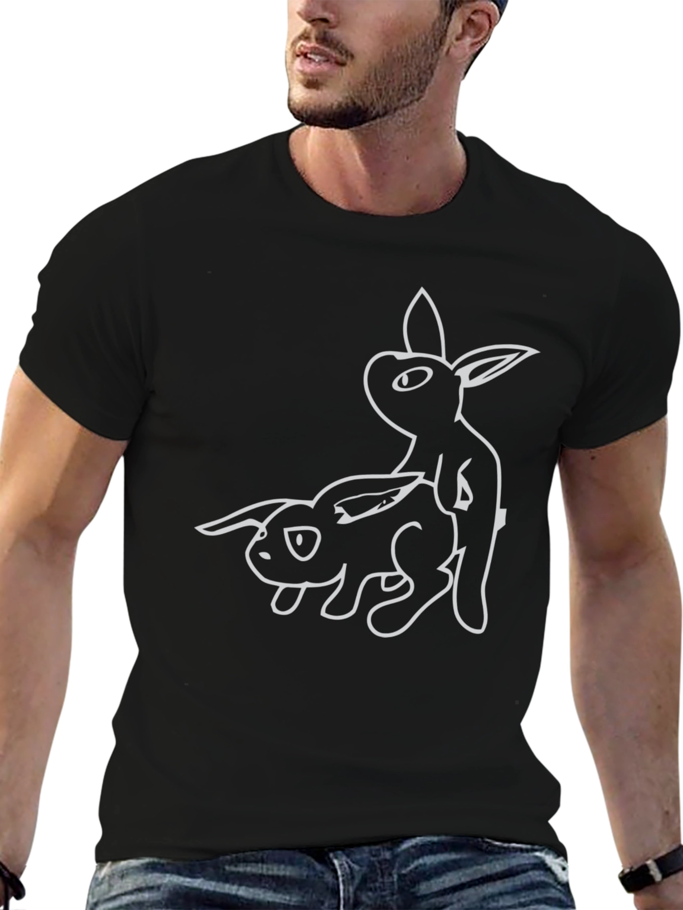 Humorous Bunny Graphic T-Shirt