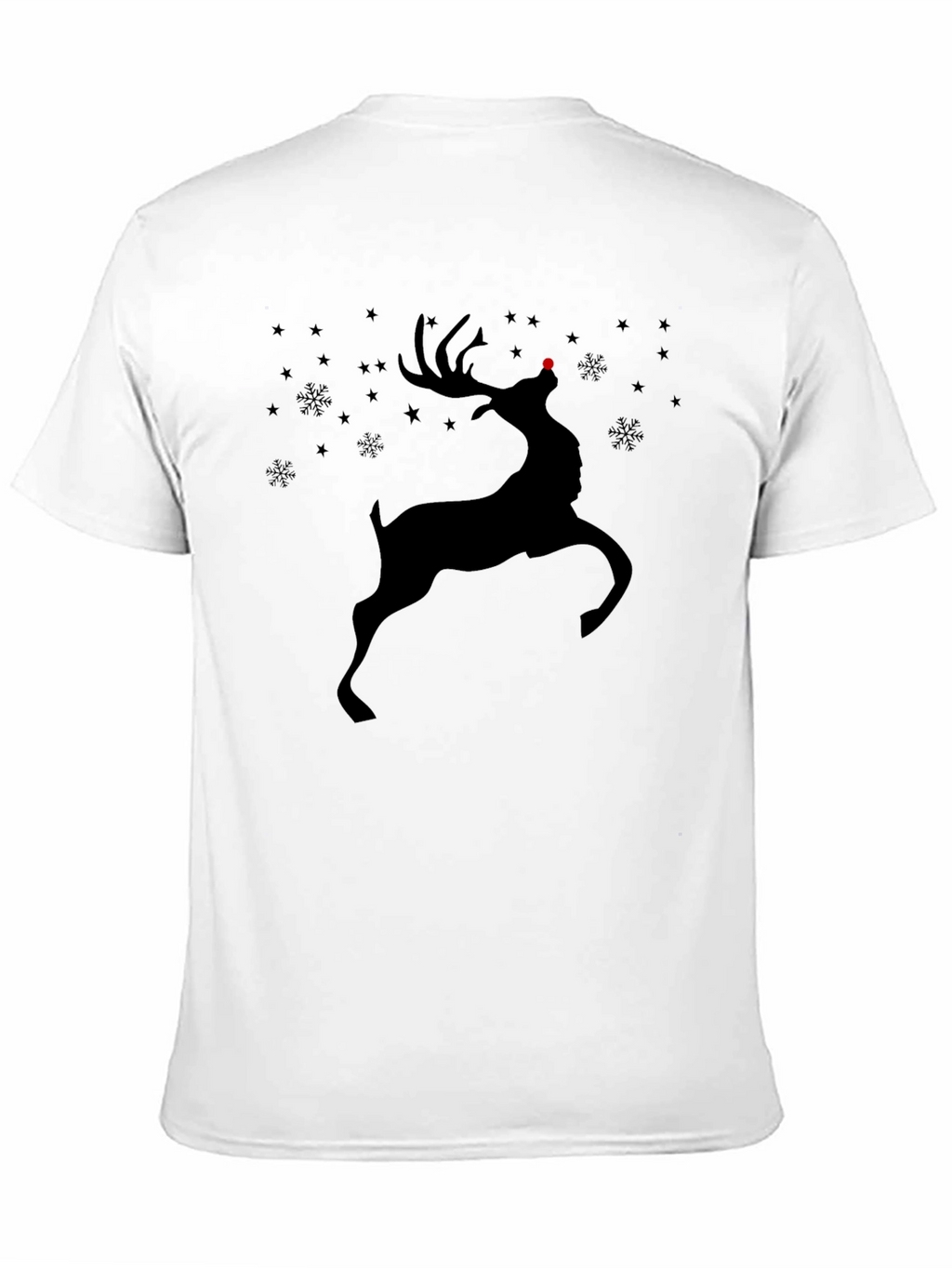Reindeer Graphic Tee - Holiday Christmas Shirt