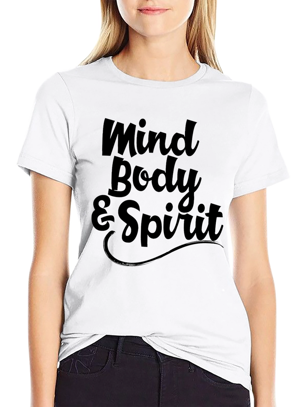 Mind Body & Spirit Graphic Tee - Black