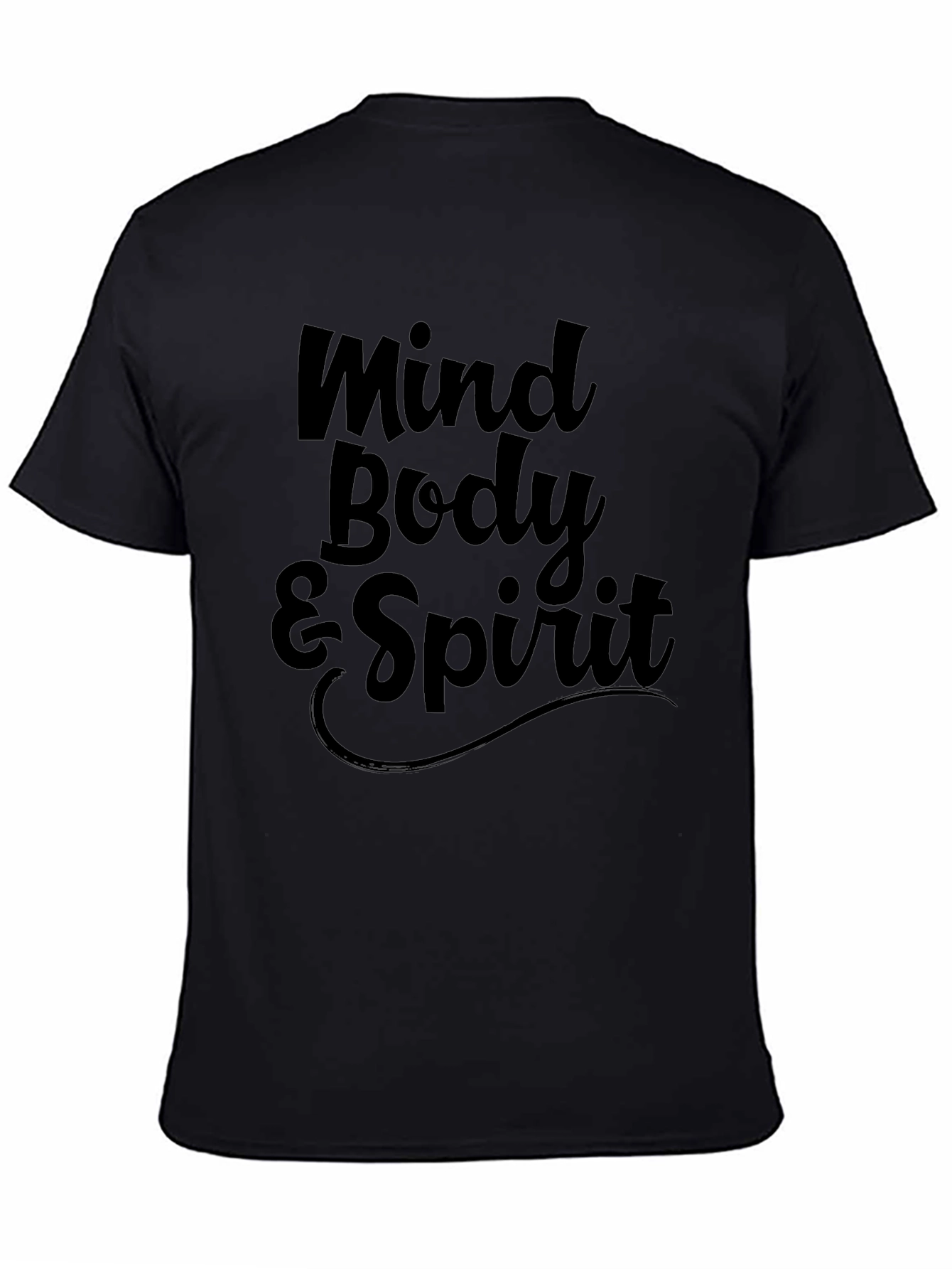 Mind Body & Spirit Graphic Tee - Black