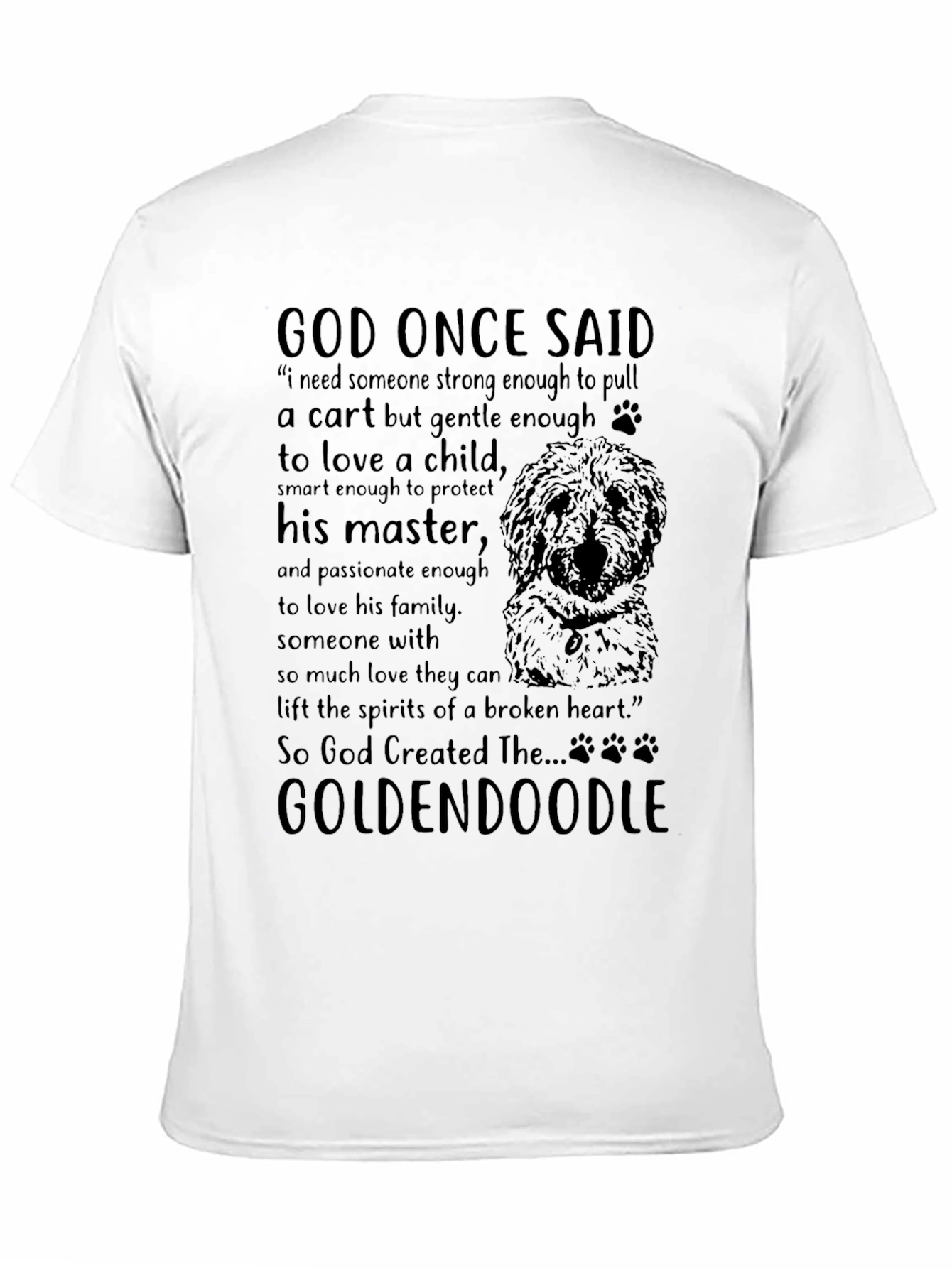 Goldendoodle Dog Lover T-Shirt - God Once Said