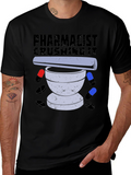 Pharmacist Crushing It T-Shirt Pill Mortar Design