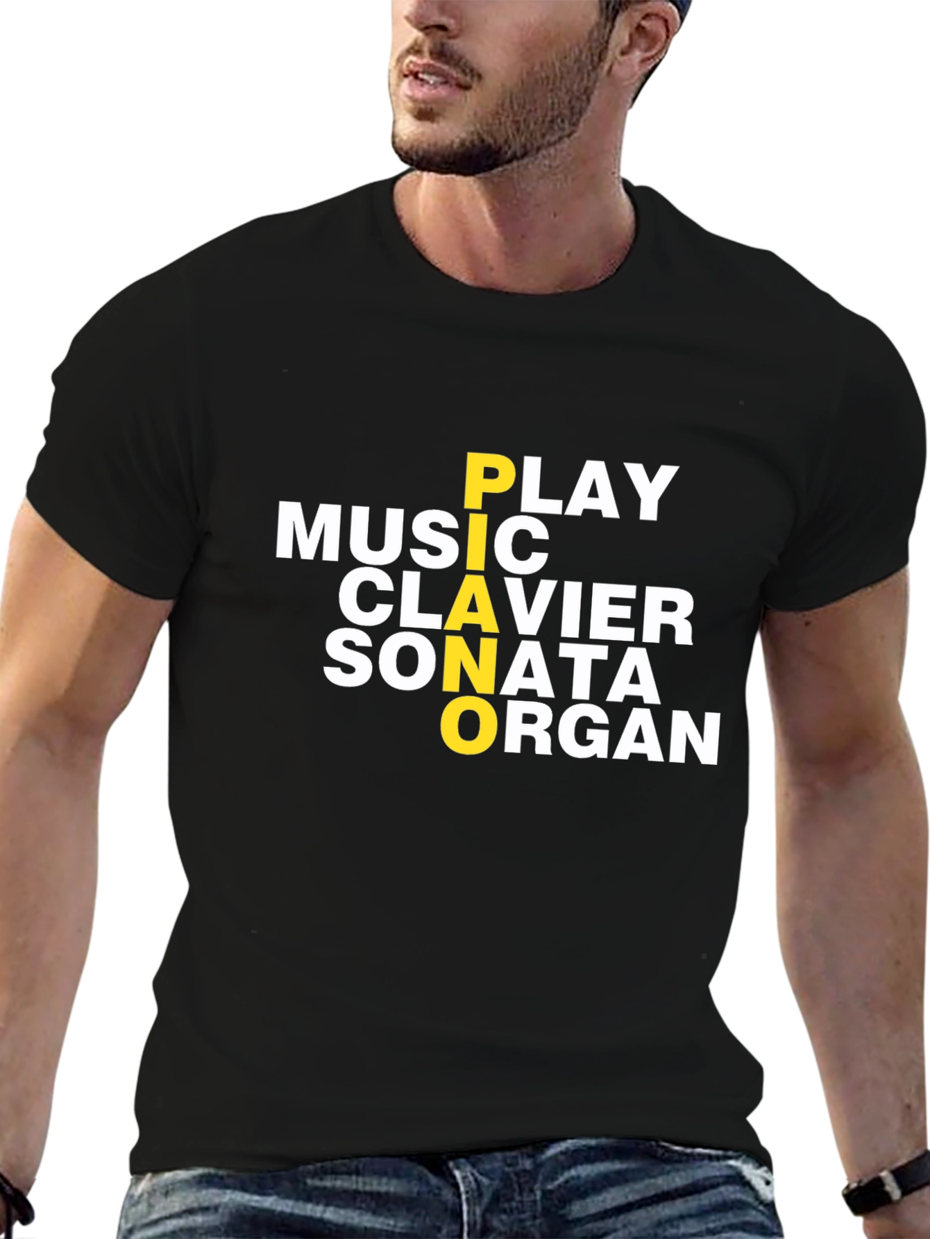 Music Lover T-Shirt - Piano Clavier Sonata Organ