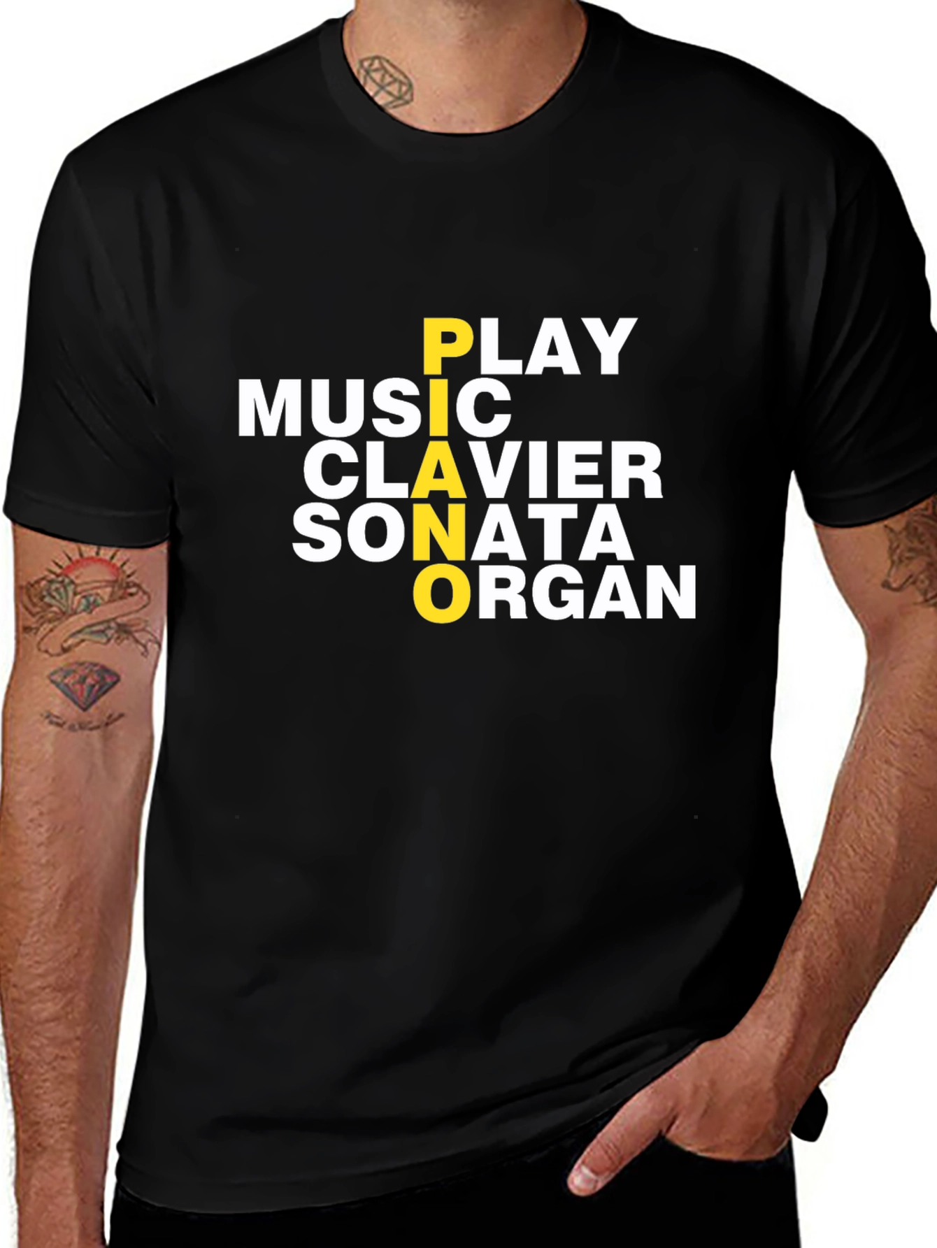 Music Lover T-Shirt - Piano Clavier Sonata Organ