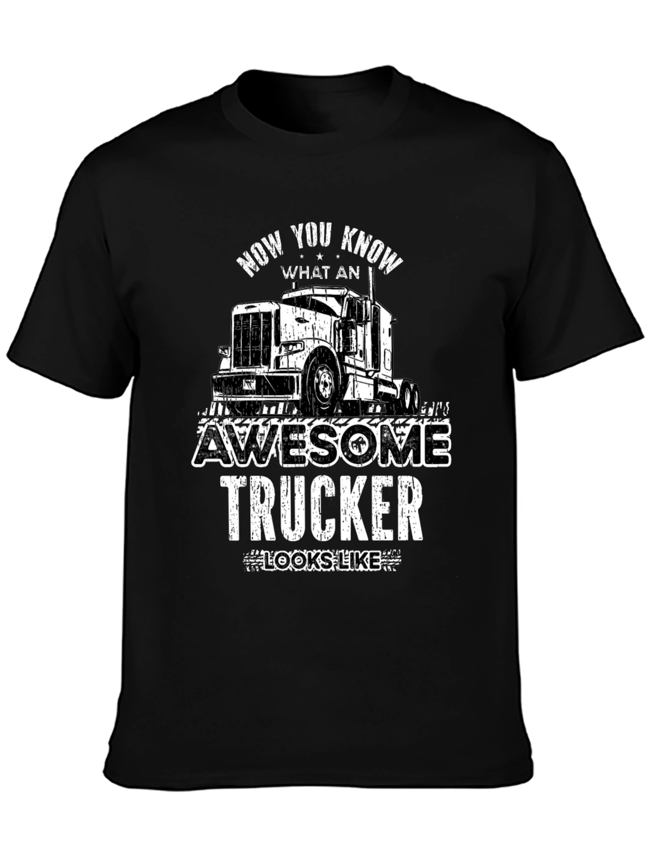 Awesome Trucker Graphic Tee - Trucker Gift