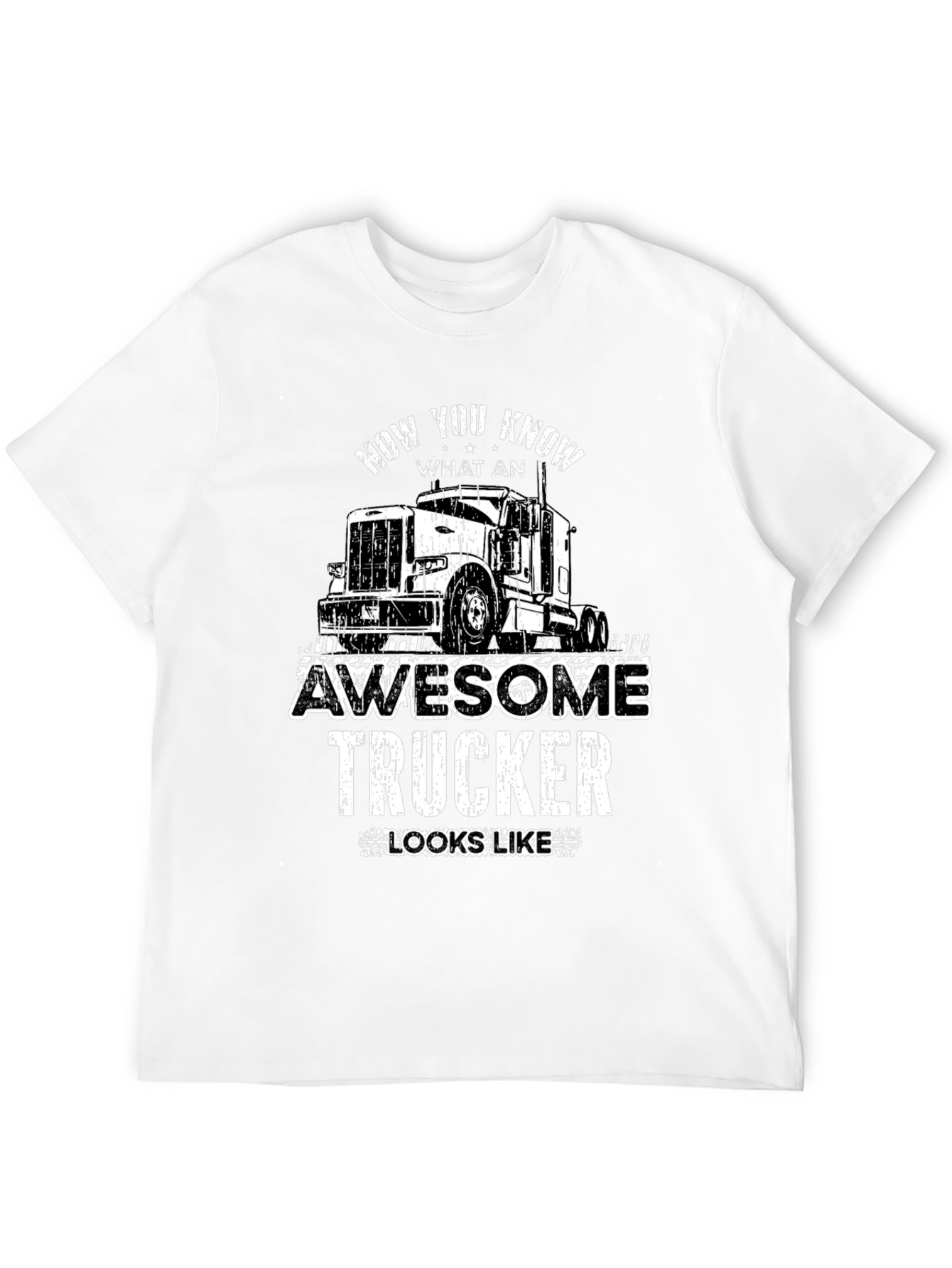 Awesome Trucker Graphic Tee - Trucker Gift