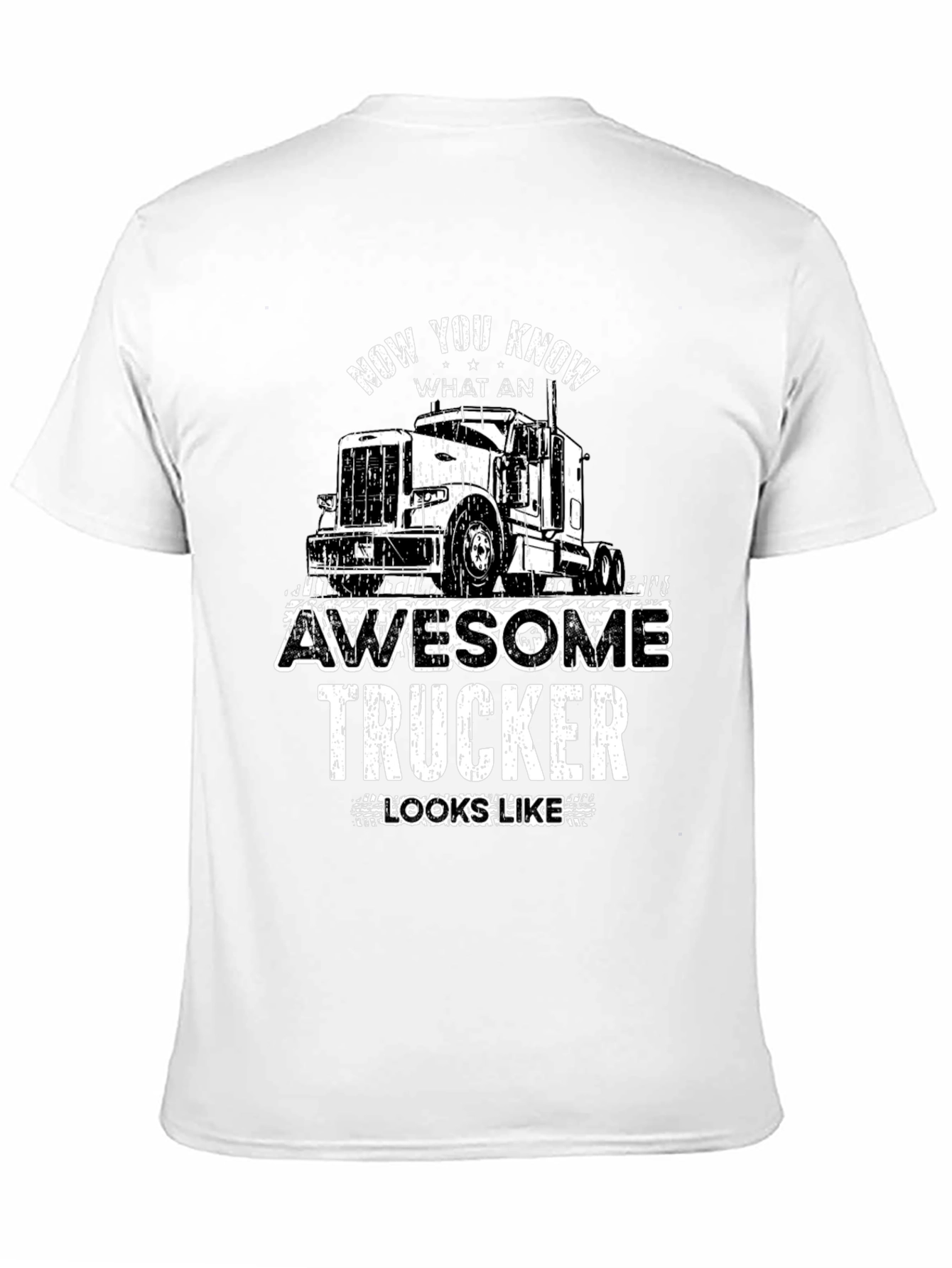 Awesome Trucker Graphic Tee - Trucker Gift